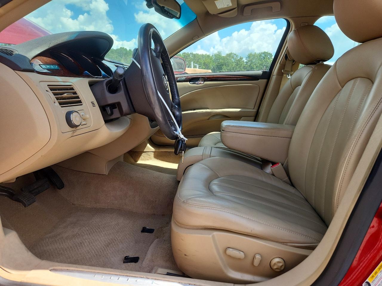 2010 Buick Lucerne Cxl Red vin: 1G4HC5EM9AU137799