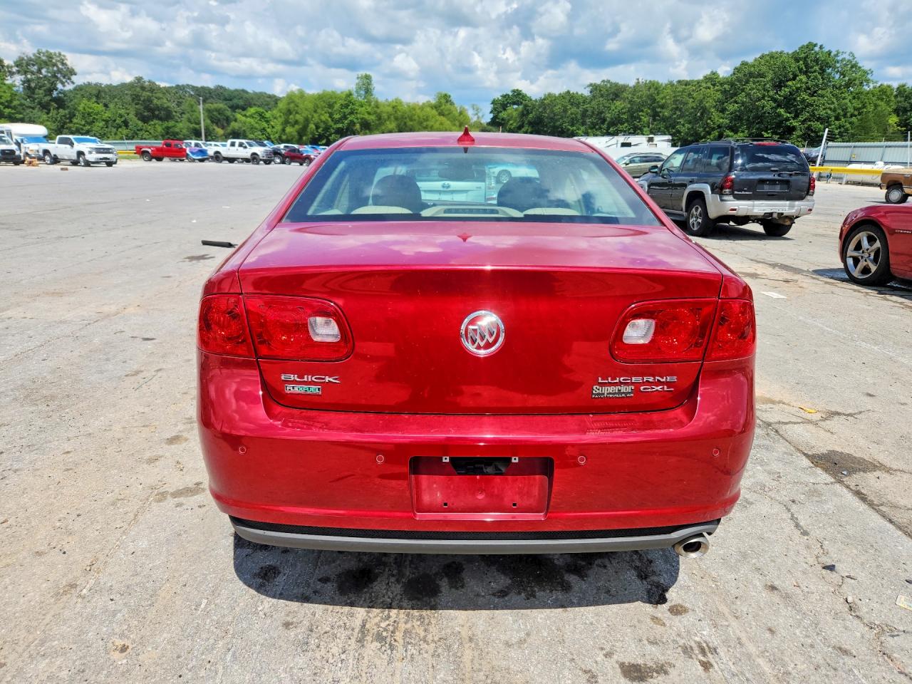 2010 Buick Lucerne Cxl Red vin: 1G4HC5EM9AU137799