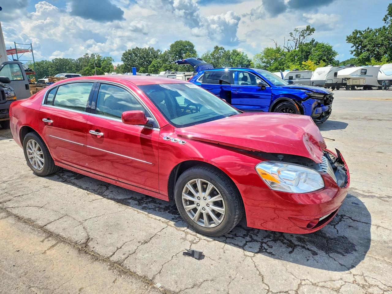 2010 Buick Lucerne Cxl Red vin: 1G4HC5EM9AU137799