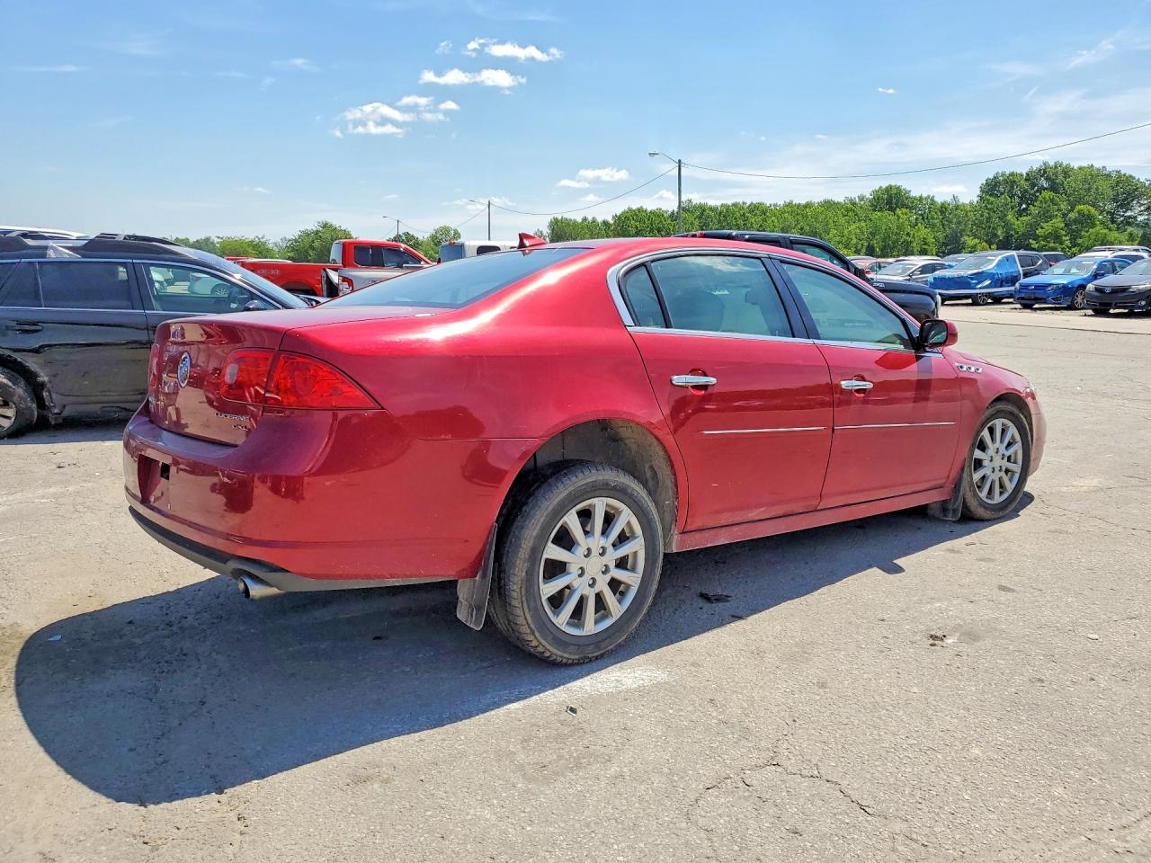2011 Buick Lucerne Cxl Red vin: 1G4HC5EM9BU119501