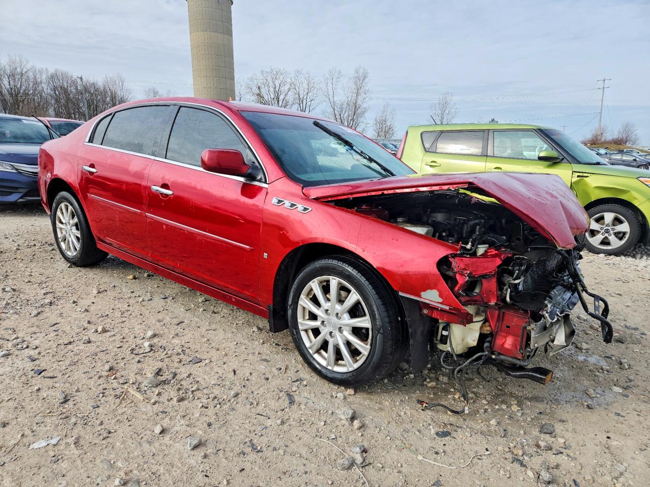 2011 Buick Lucerne Cxl Red vin: 1G4HC5EM9BU133026