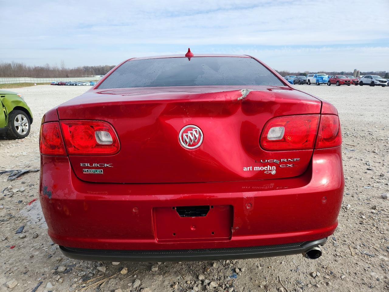 2011 Buick Lucerne Cxl Red vin: 1G4HC5EM9BU133026