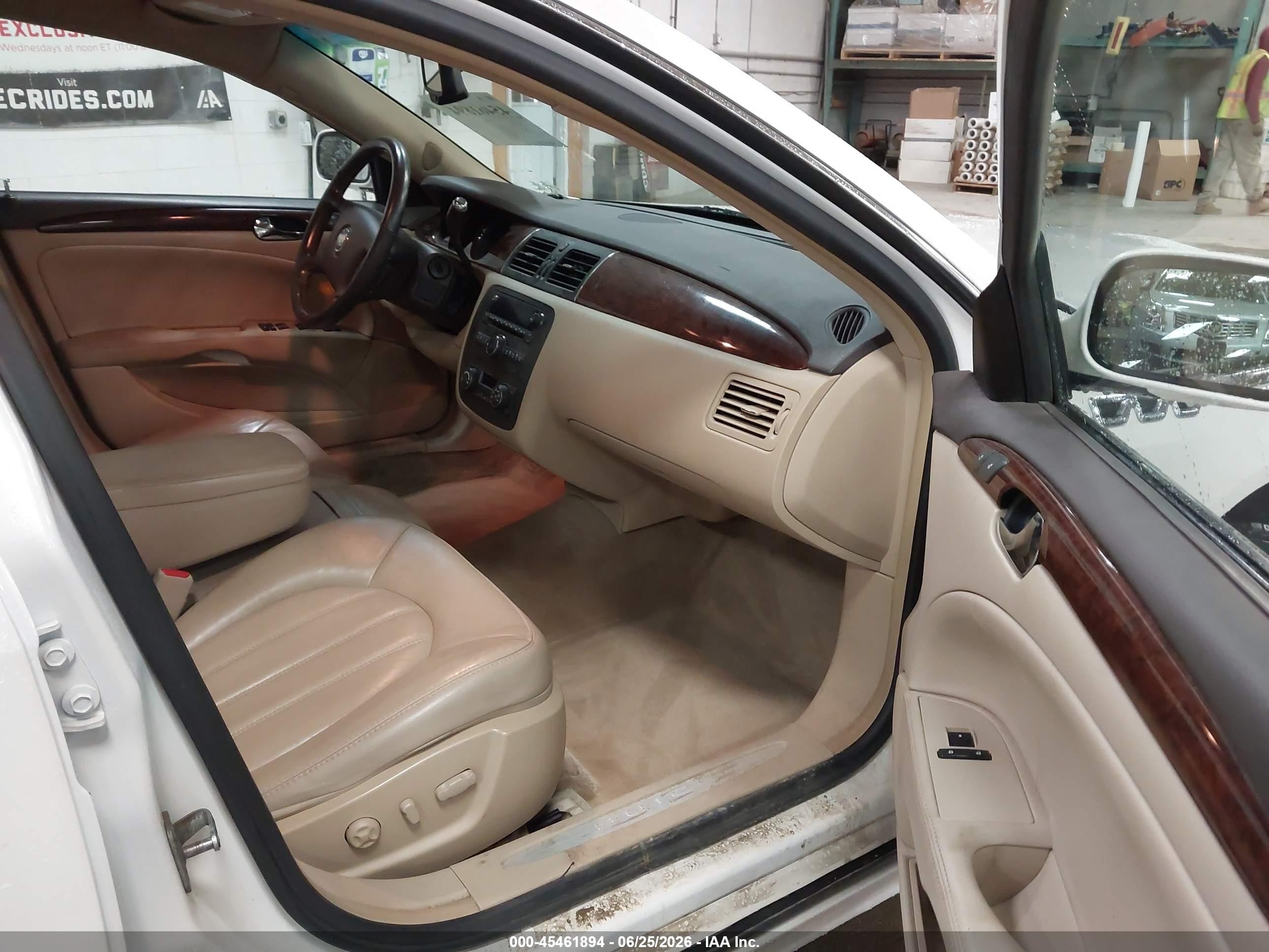 2011 Buick Lucerne Cxl White vin: 1G4HC5EM9BU142194