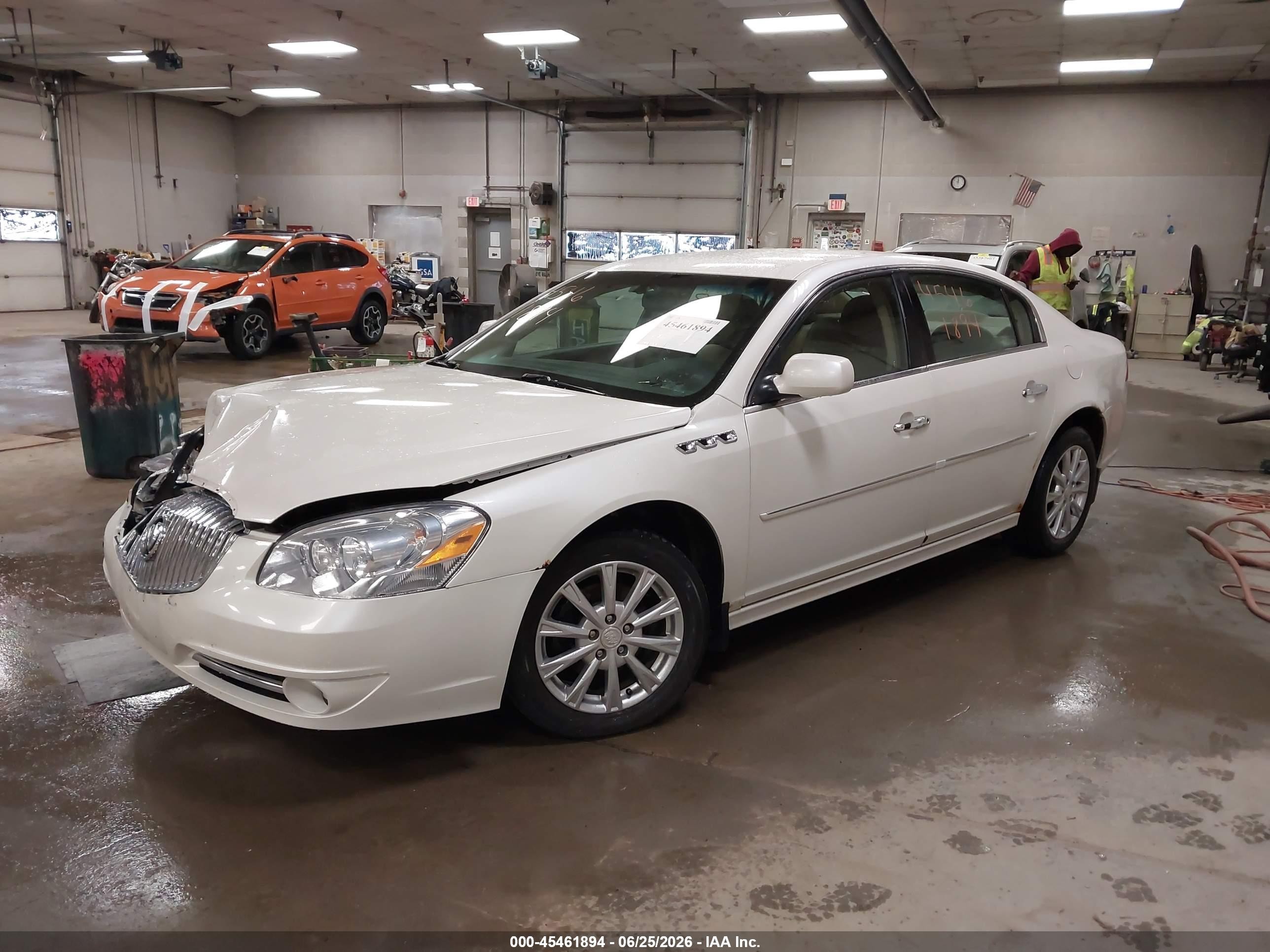 2011 Buick Lucerne Cxl White vin: 1G4HC5EM9BU142194