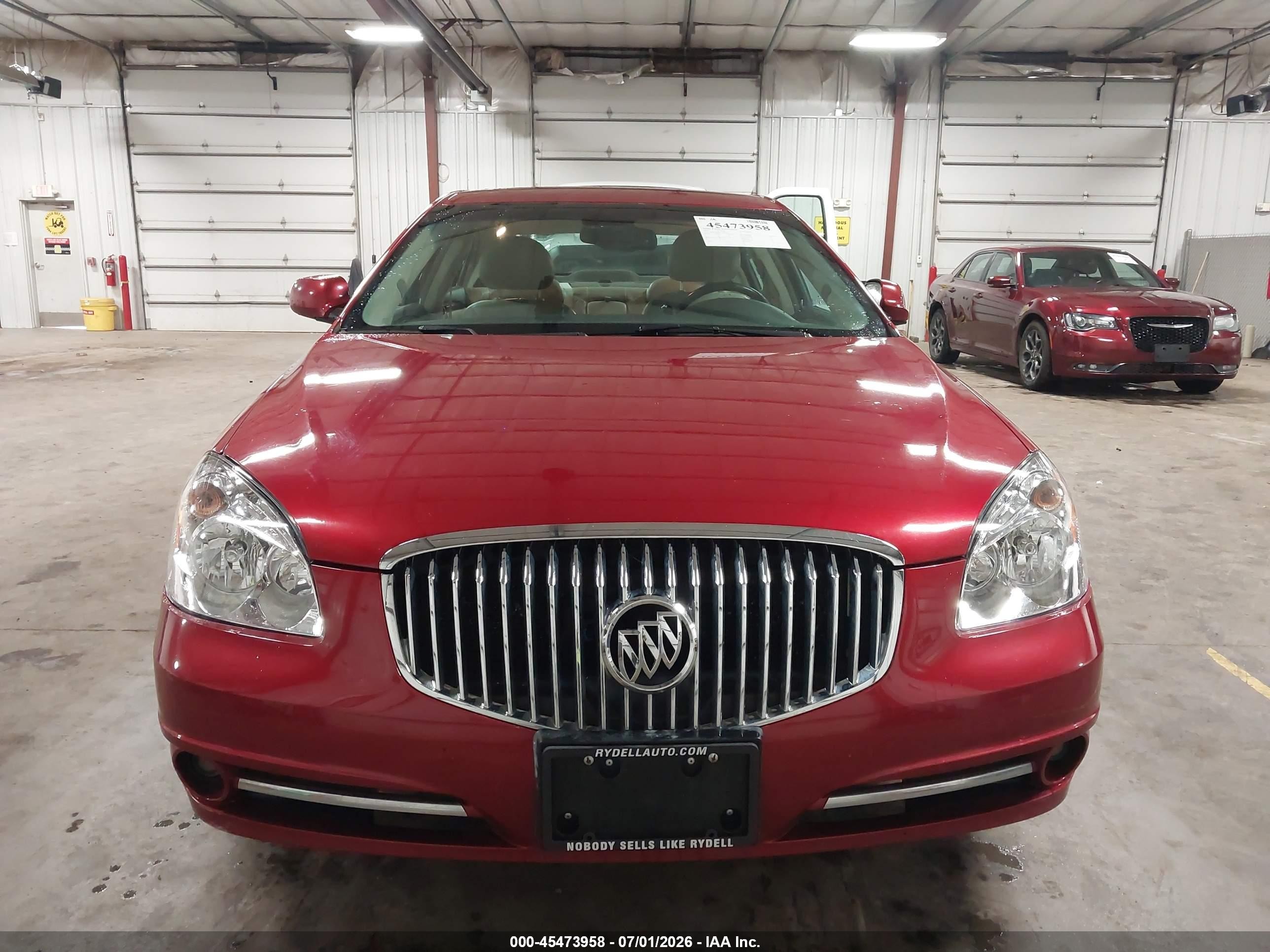 2010 Buick Lucerne Cxl Red vin: 1G4HC5EMXAU106352