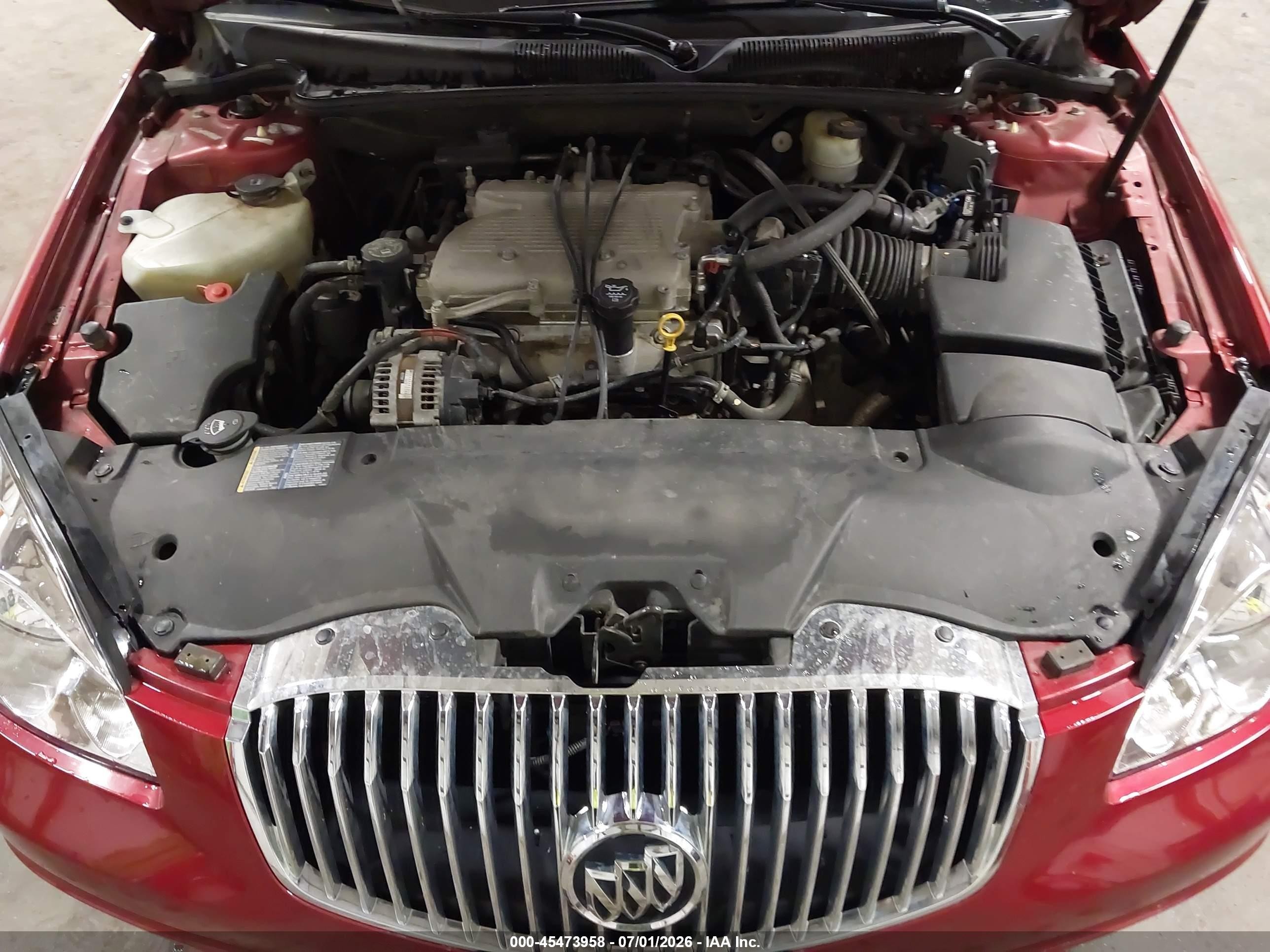 2010 Buick Lucerne Cxl Red vin: 1G4HC5EMXAU106352