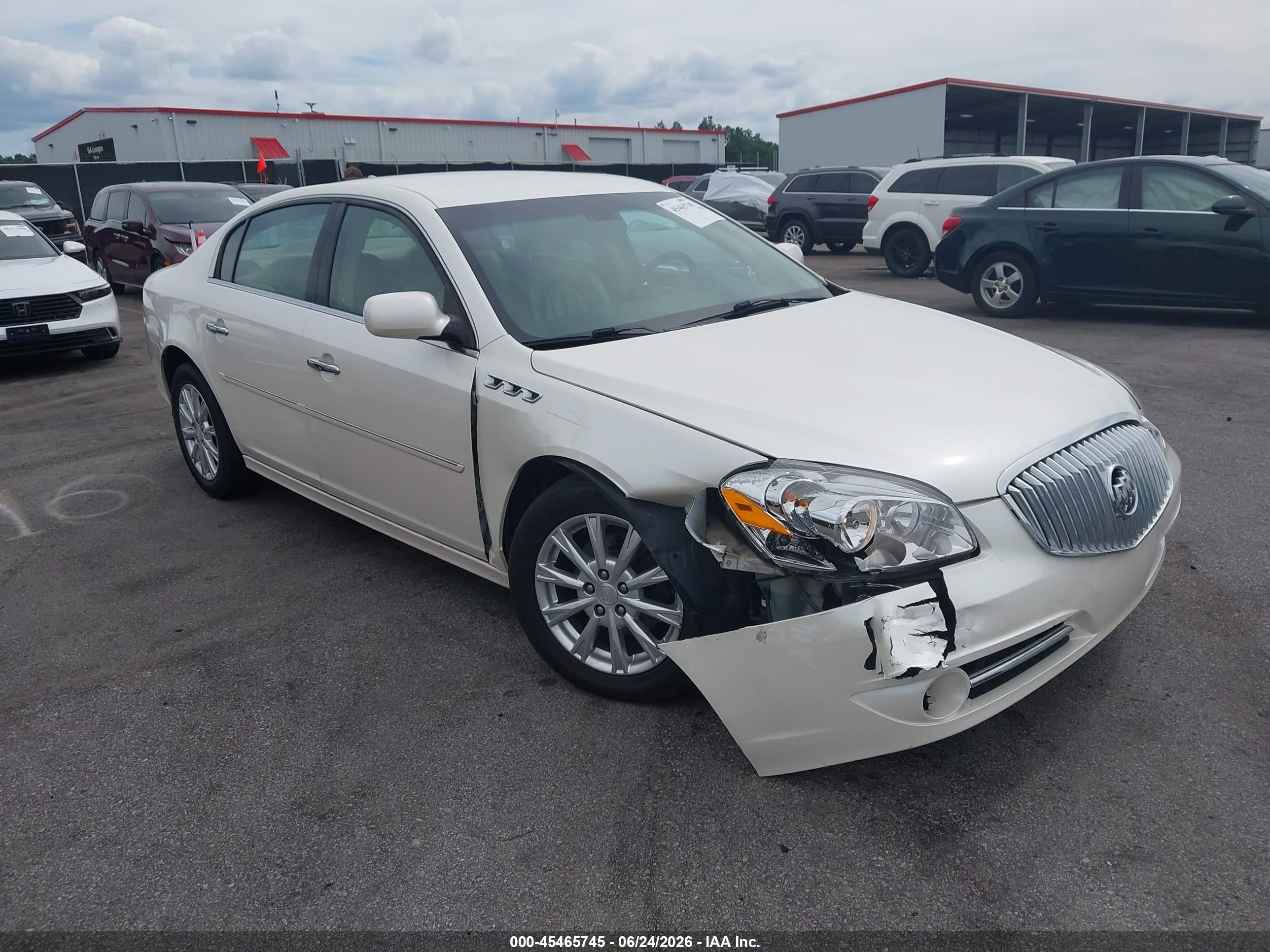 2010 Buick Lucerne Cxl White vin: 1G4HC5EMXAU132756