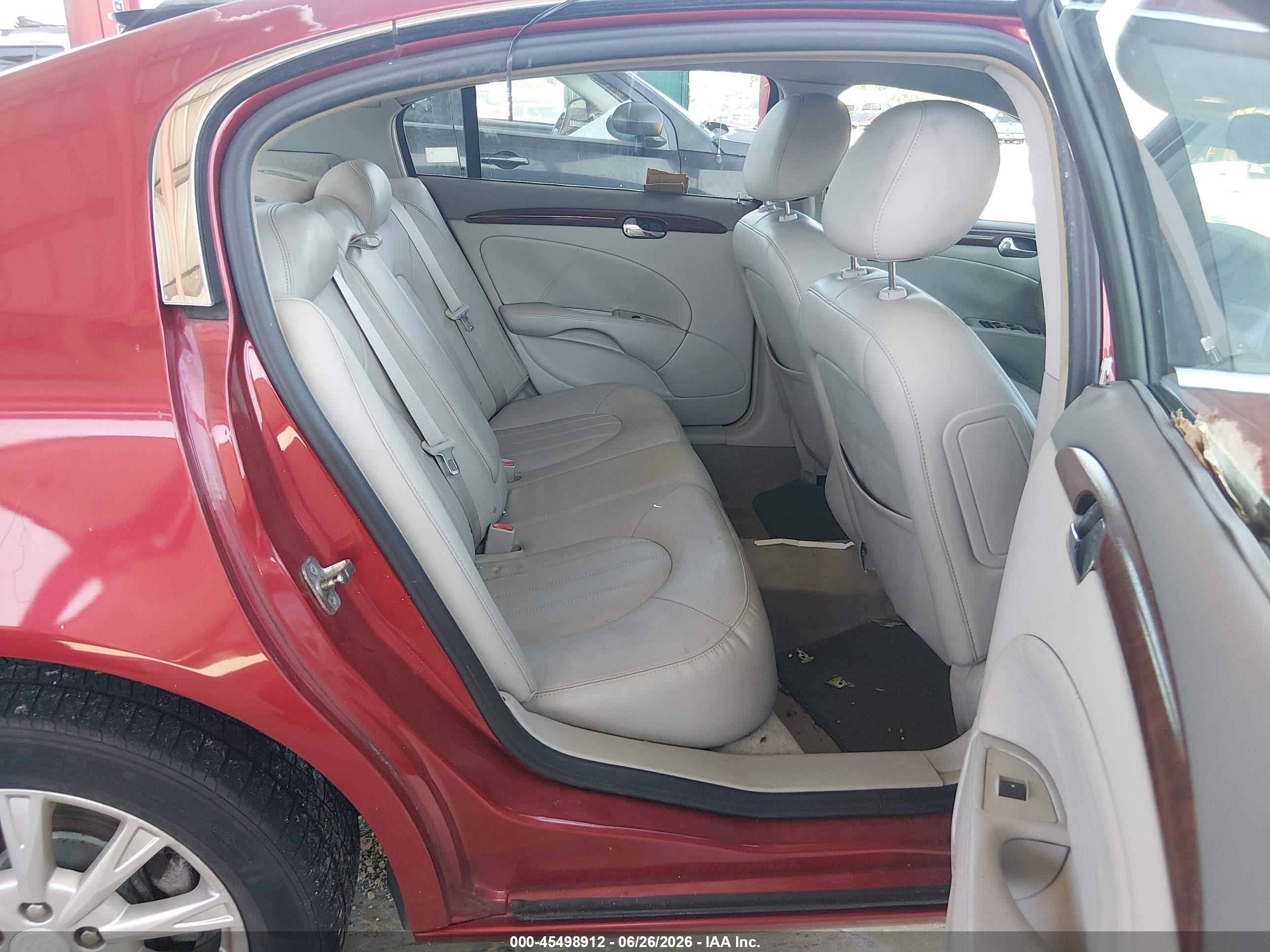 2009 Buick Lucerne Cxl Red vin: 1G4HD57119U138246