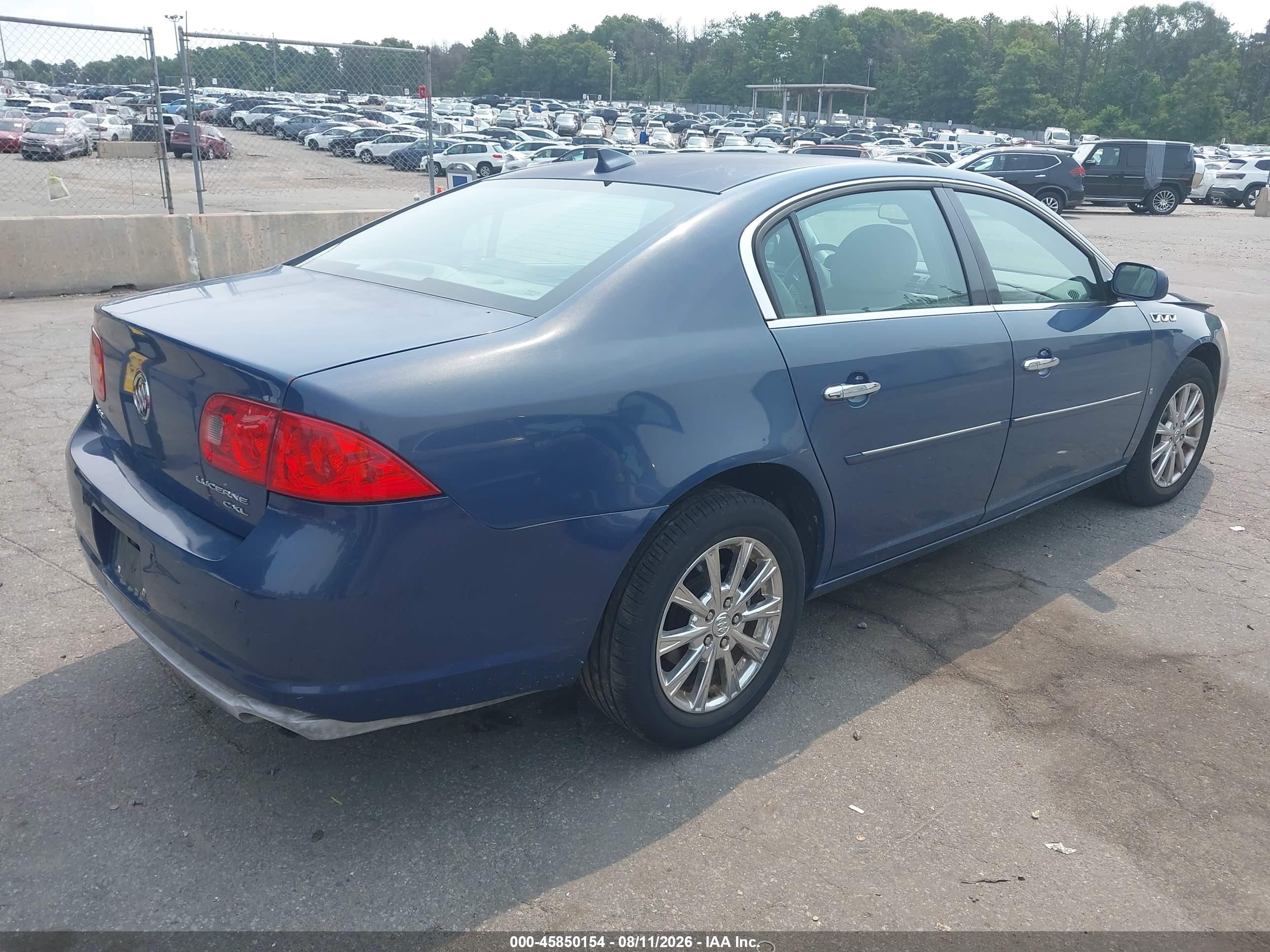 2009 Buick Lucerne Cxl-3 Blue vin: 1G4HD57199U108430