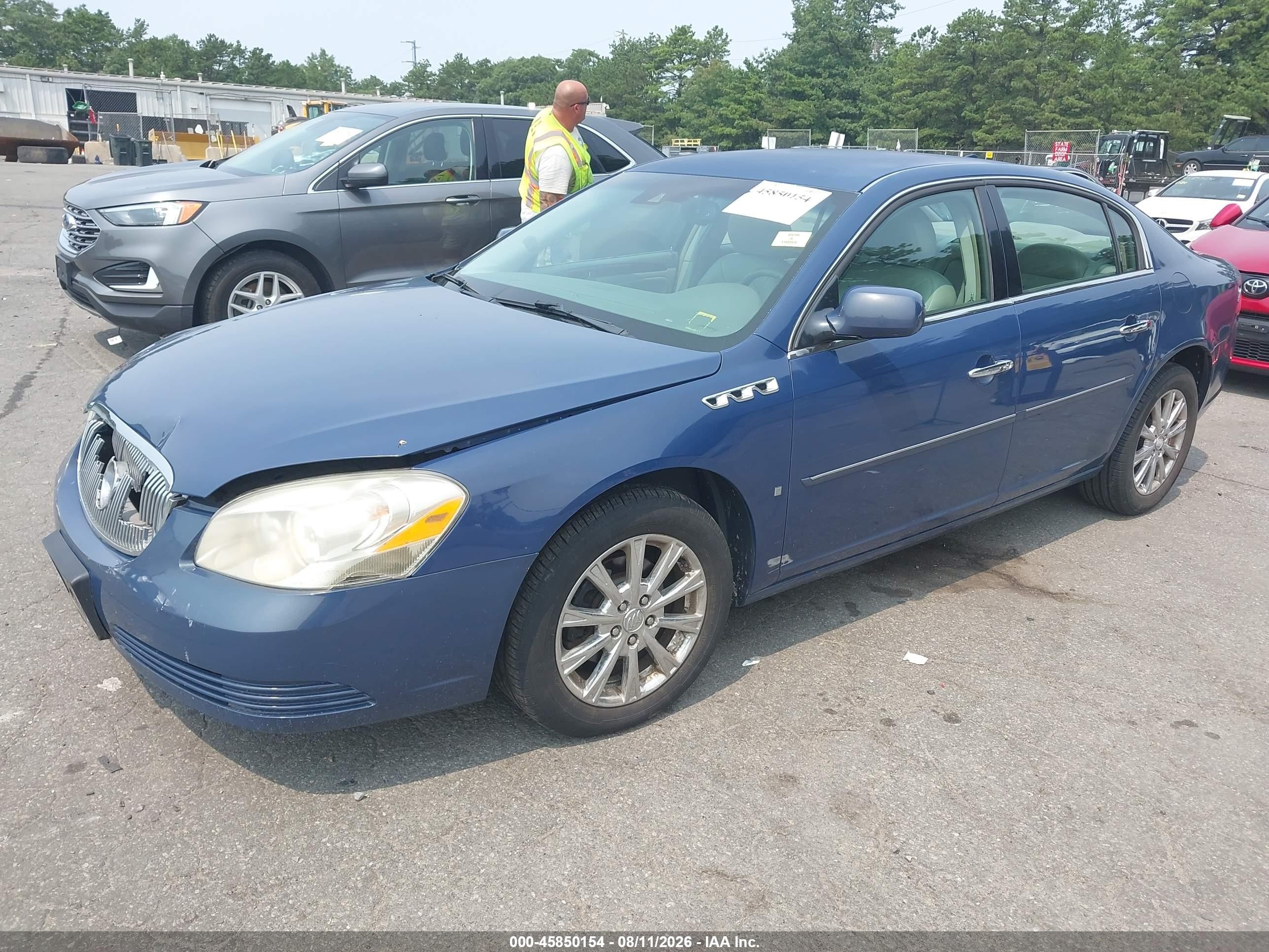 2009 Buick Lucerne Cxl-3 Blue vin: 1G4HD57199U108430