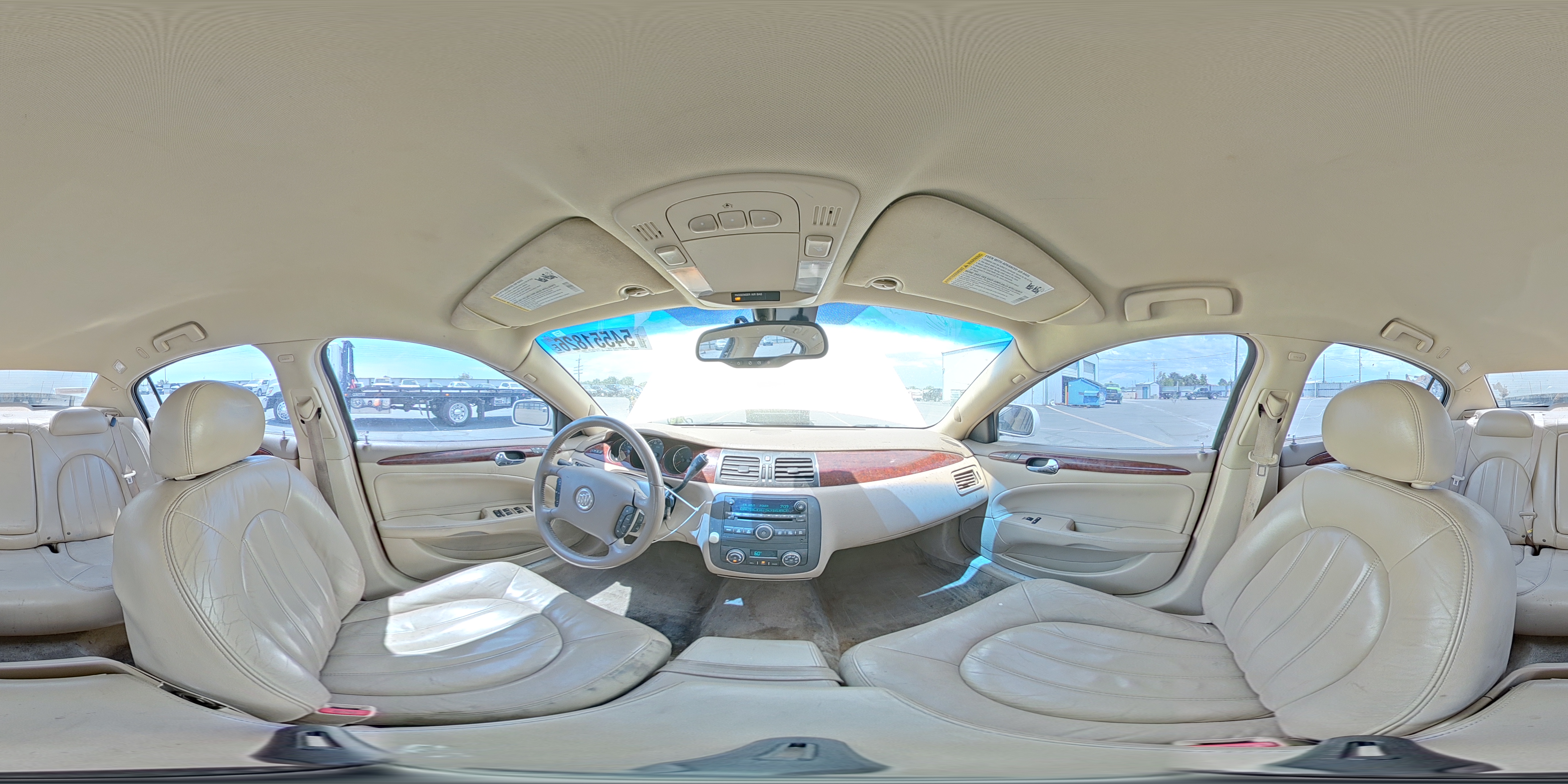 2006 Buick Lucerne White vin: 1G4HD57206U236673