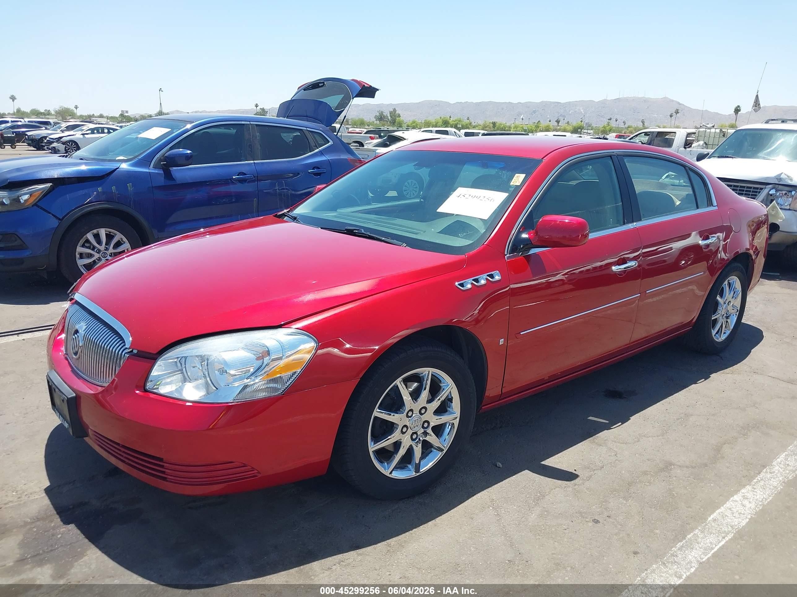 2007 Buick Lucerne Cxl Красный vin: 1G4HD57207U134601