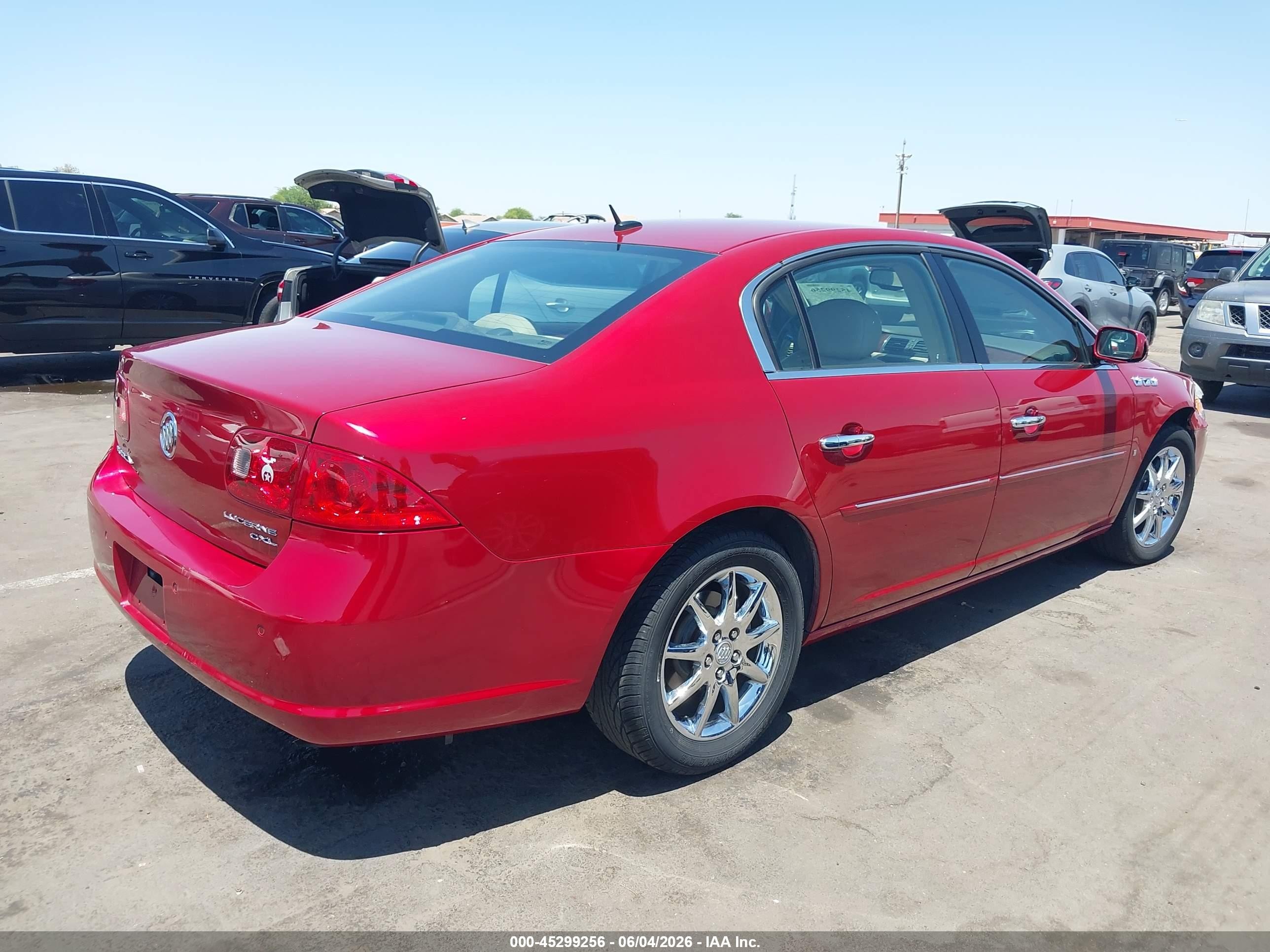 2007 Buick Lucerne Cxl Красный vin: 1G4HD57207U134601