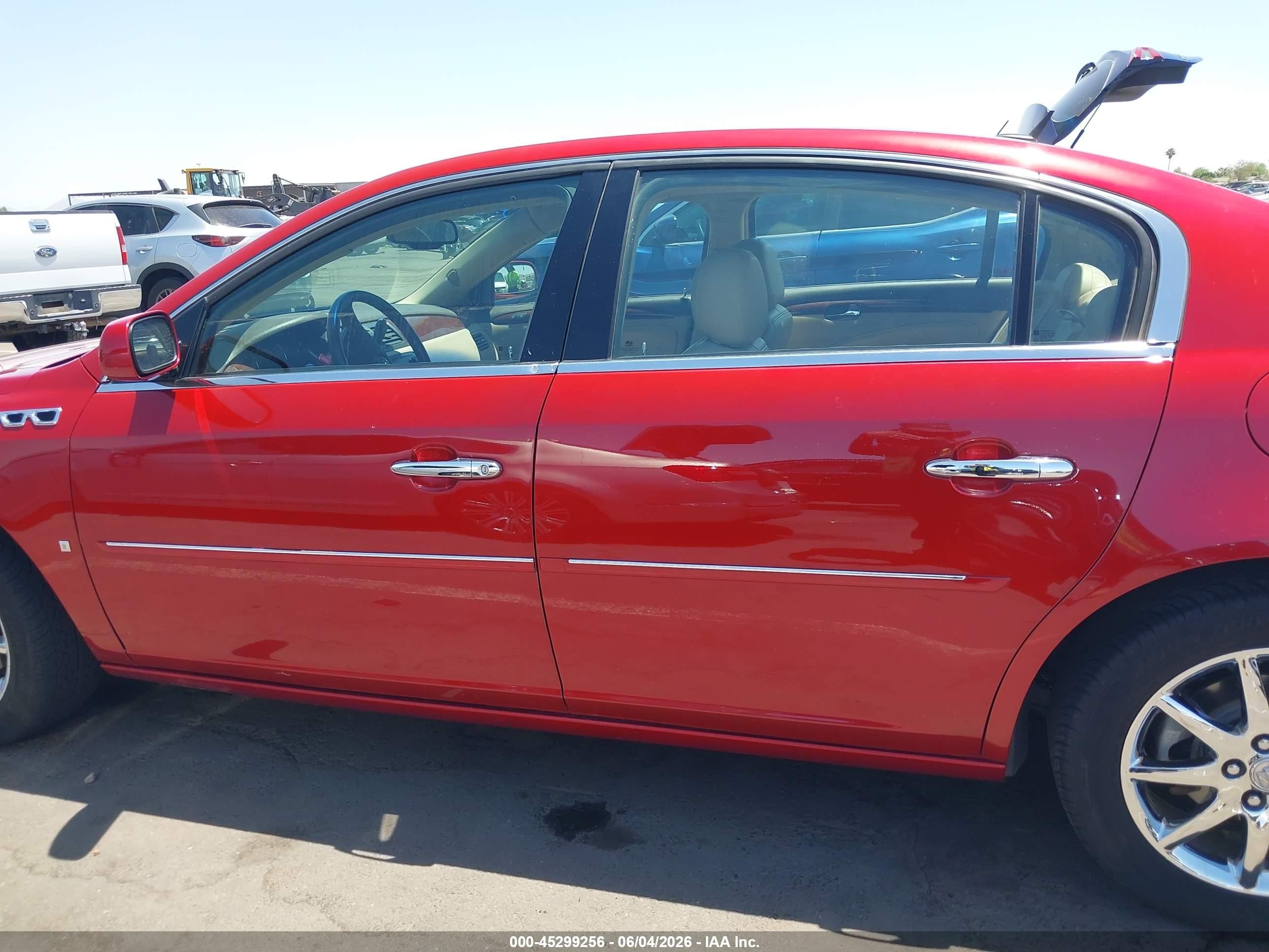 2007 Buick Lucerne Cxl Красный vin: 1G4HD57207U134601