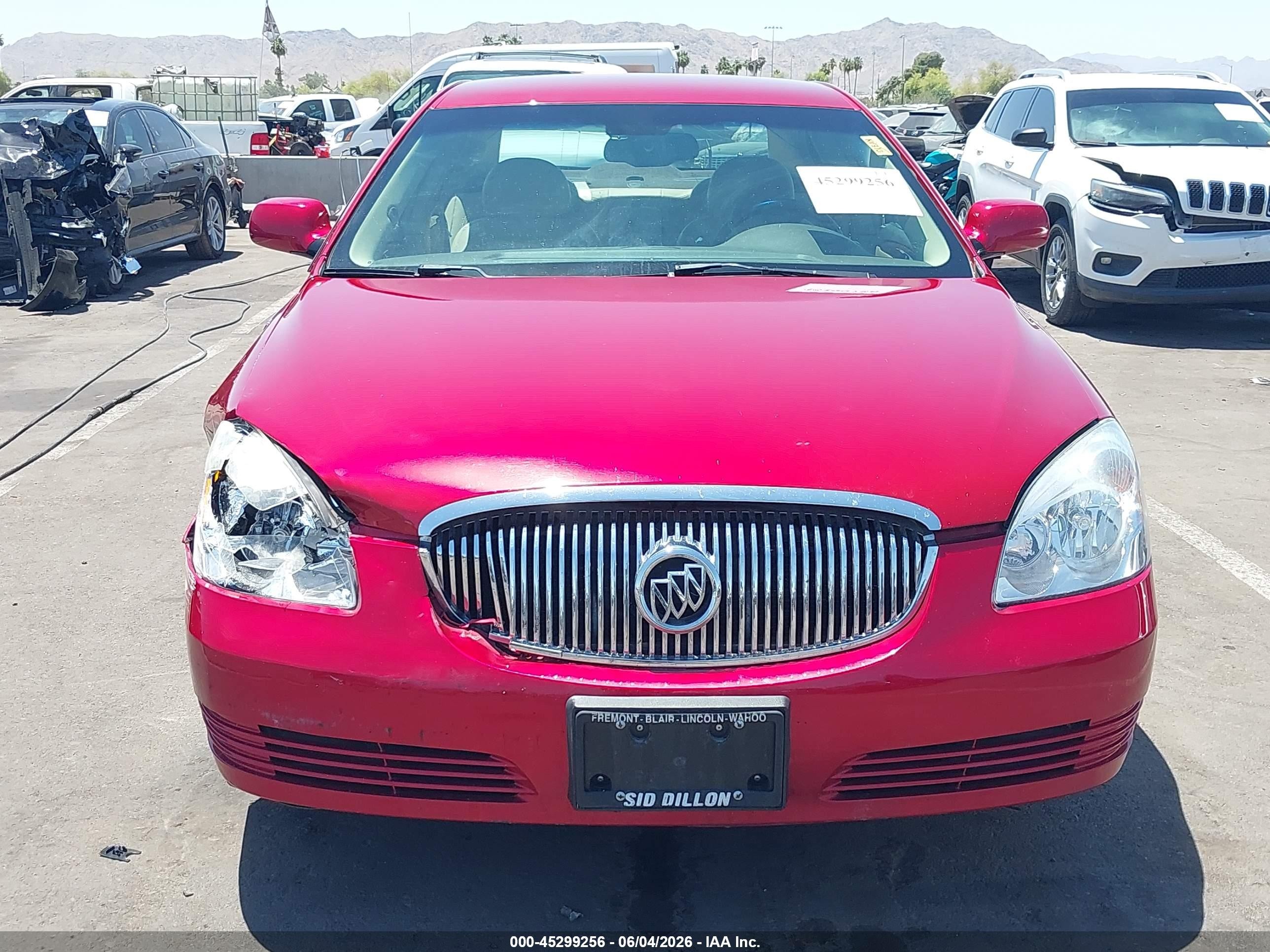 2007 Buick Lucerne Cxl Красный vin: 1G4HD57207U134601