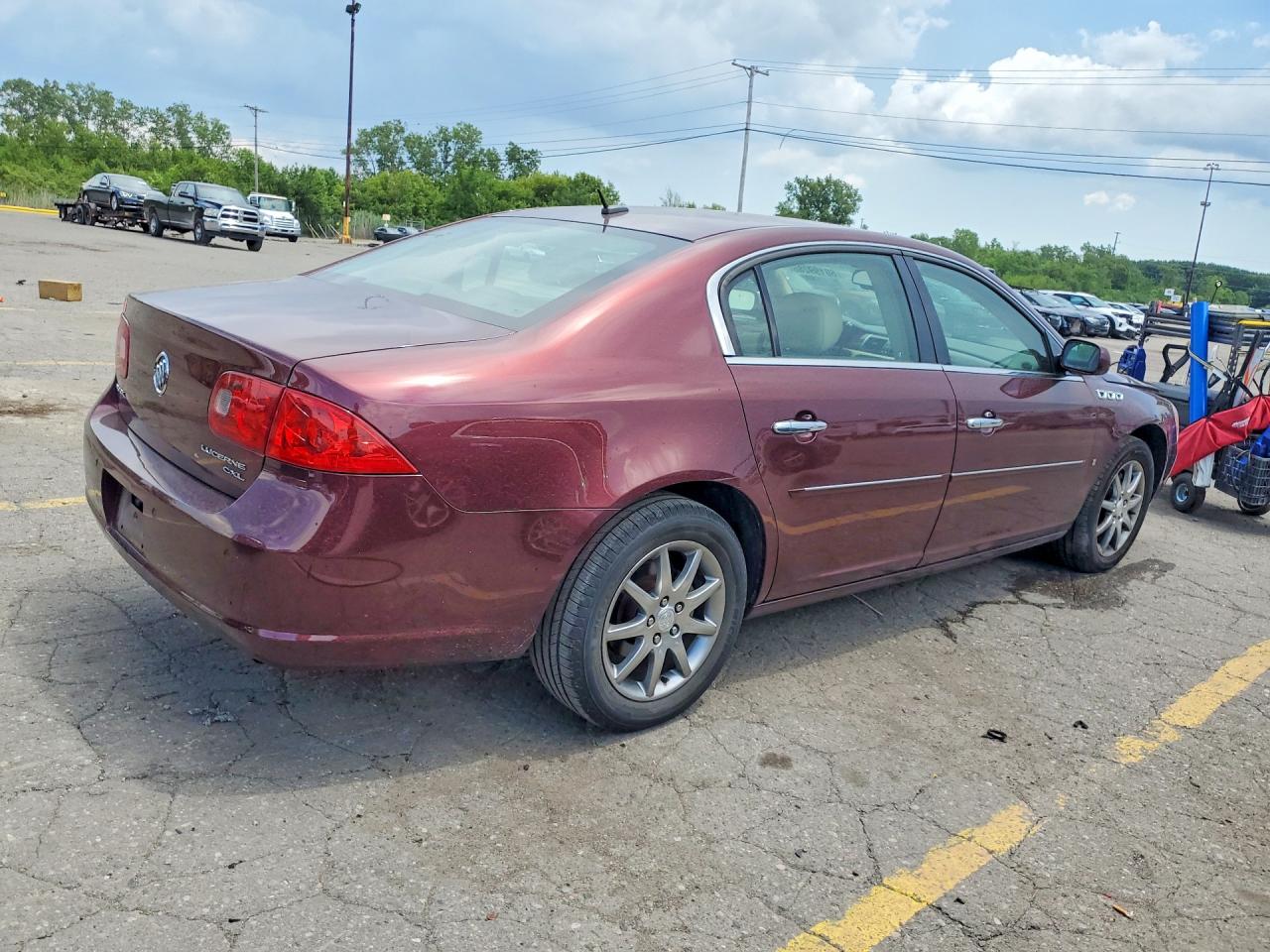 2007 Buick Lucerne Cxl Burgundy vin: 1G4HD57207U151091