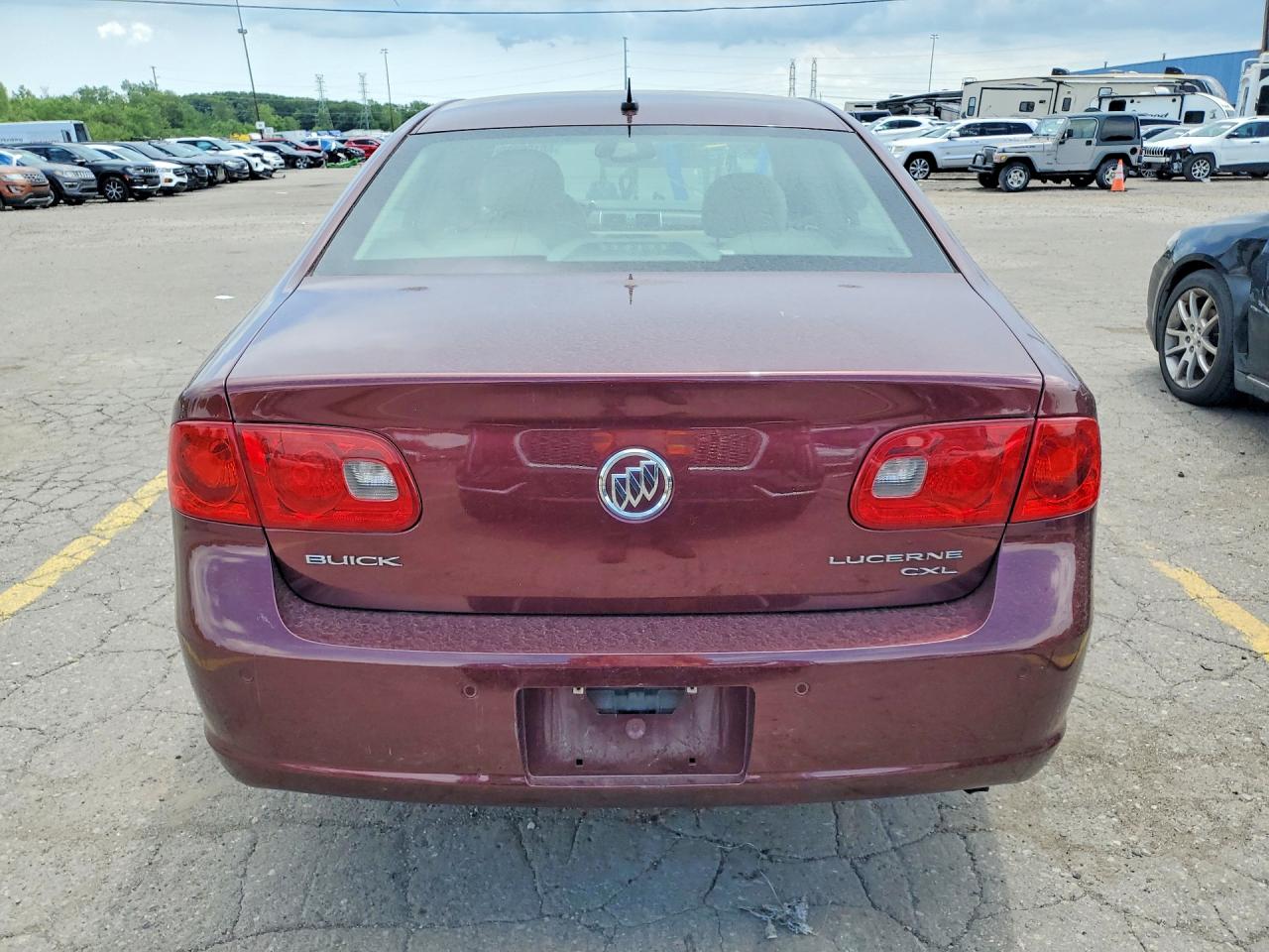 2007 Buick Lucerne Cxl Burgundy vin: 1G4HD57207U151091