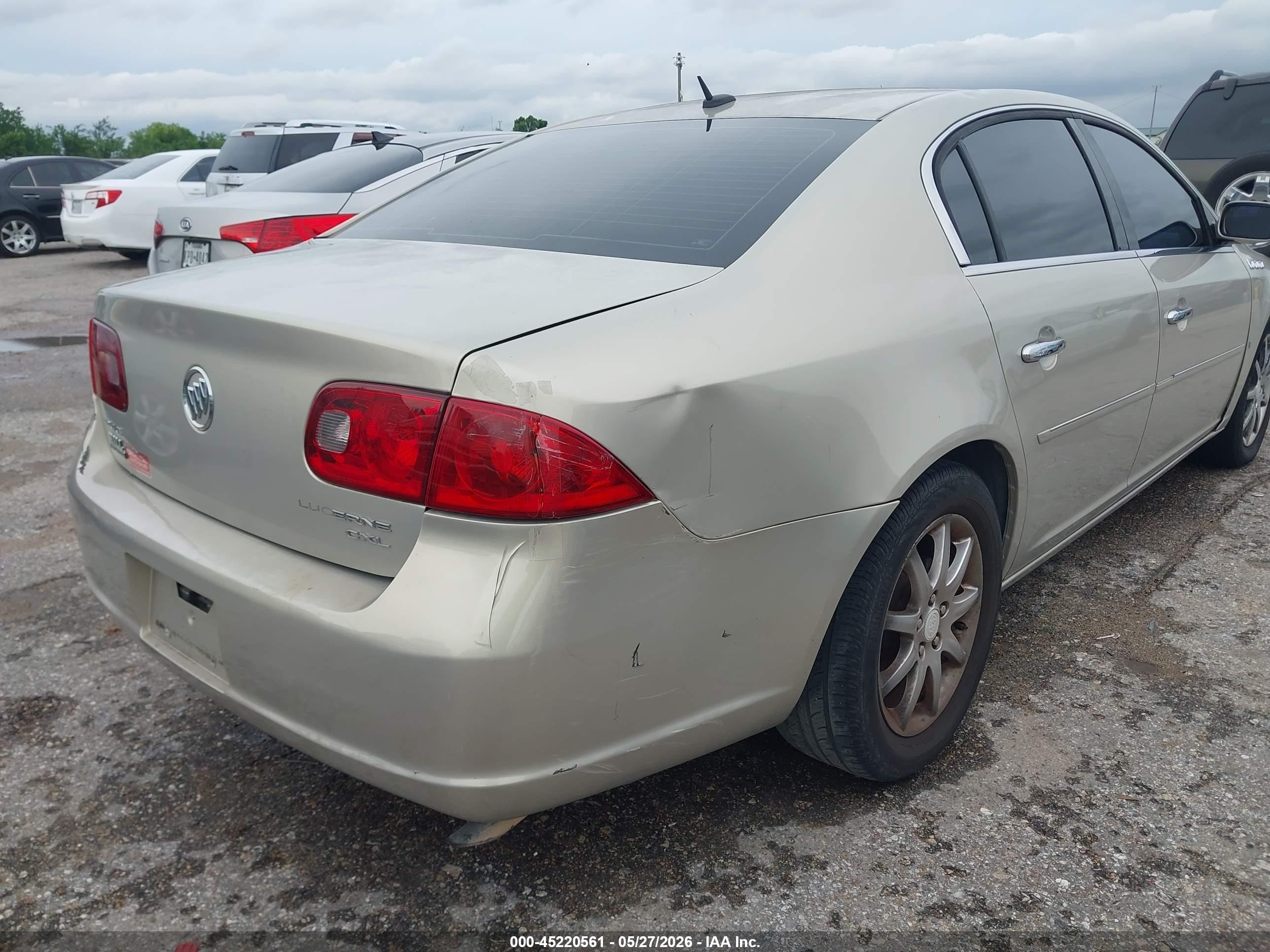 2007 Buick Lucerne Cxl Gold vin: 1G4HD57207U218918