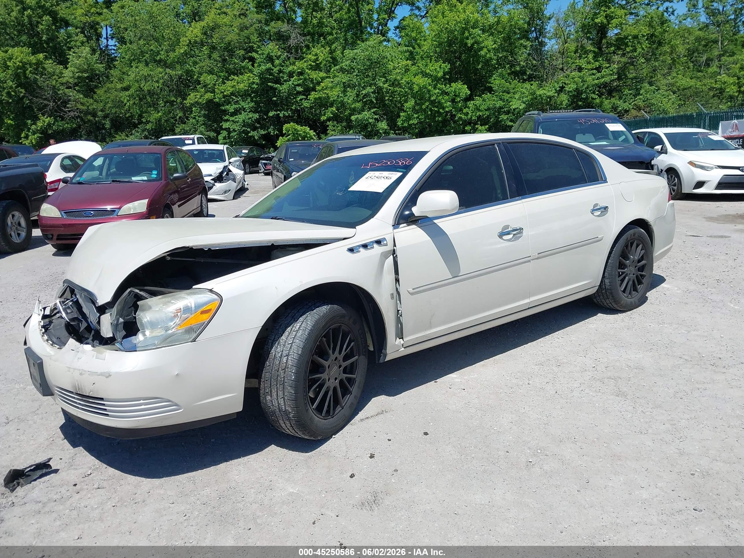 2007 Buick Lucerne Cxl White vin: 1G4HD57207U236433