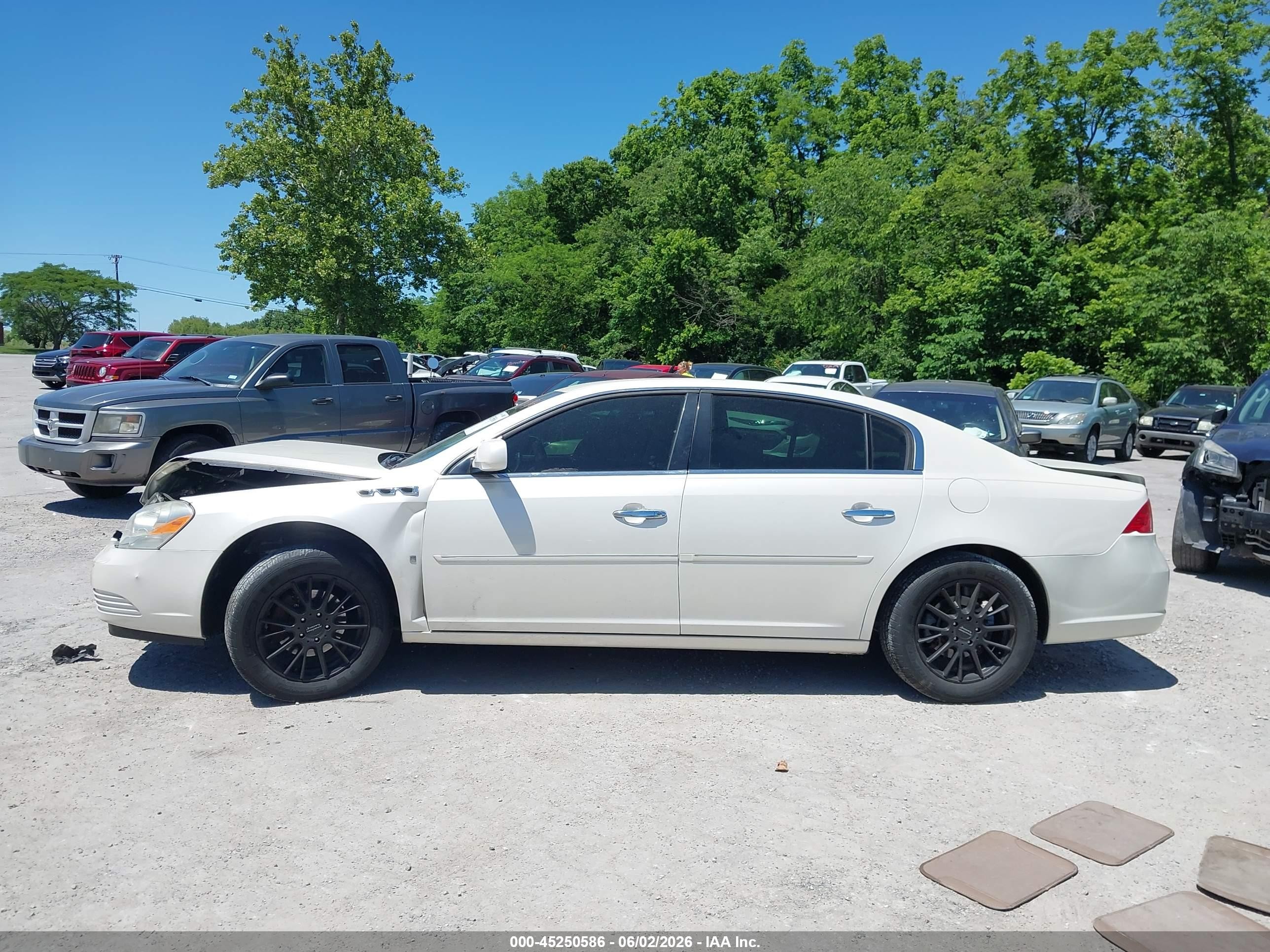 2007 Buick Lucerne Cxl White vin: 1G4HD57207U236433