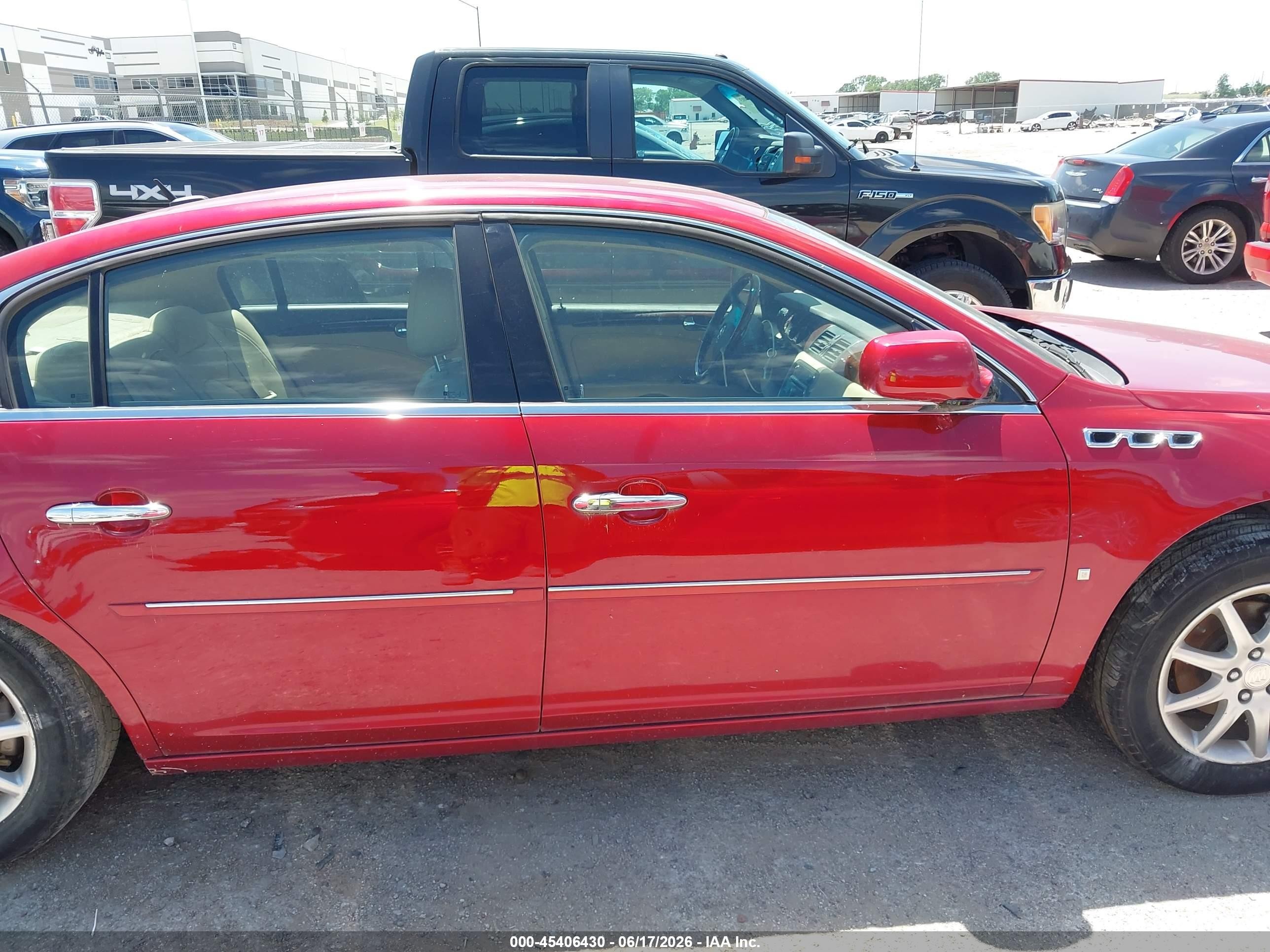 2008 Buick Lucerne Cxl Red vin: 1G4HD57208U183993