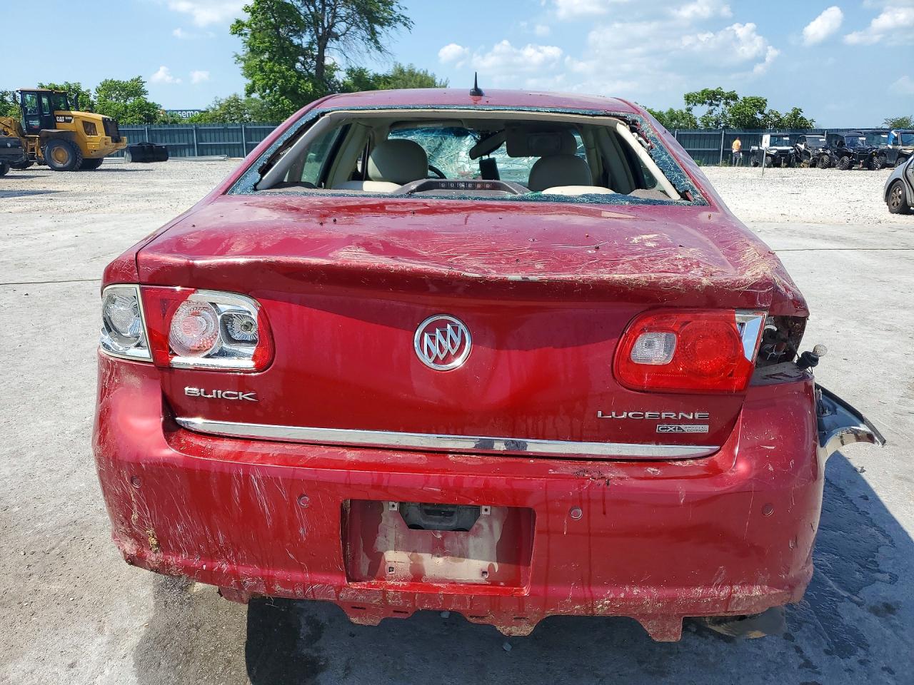 2008 Buick Lucerne Cxl Red vin: 1G4HD57208U192404