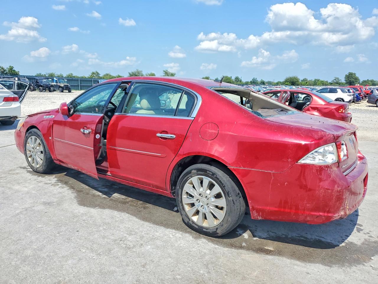 2008 Buick Lucerne Cxl Red vin: 1G4HD57208U192404