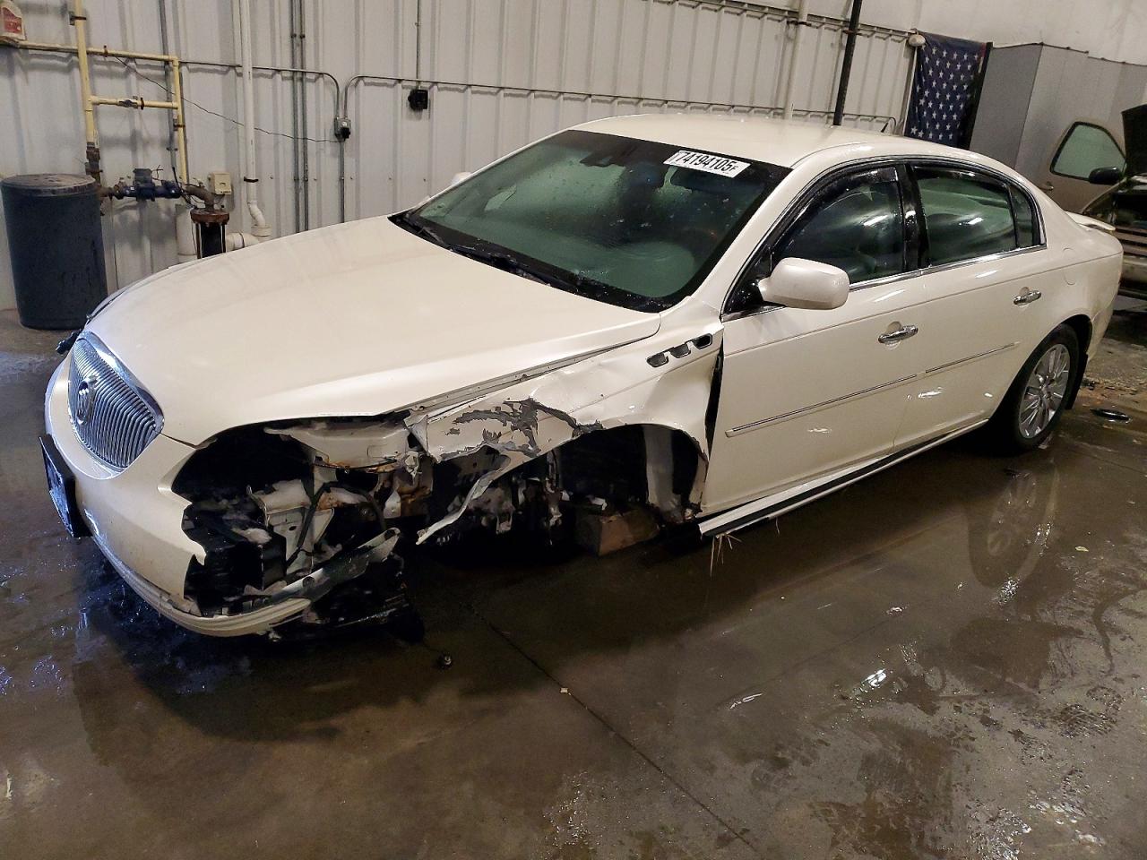 2008 Buick Lucerne Cxl White vin: 1G4HD57208U197988