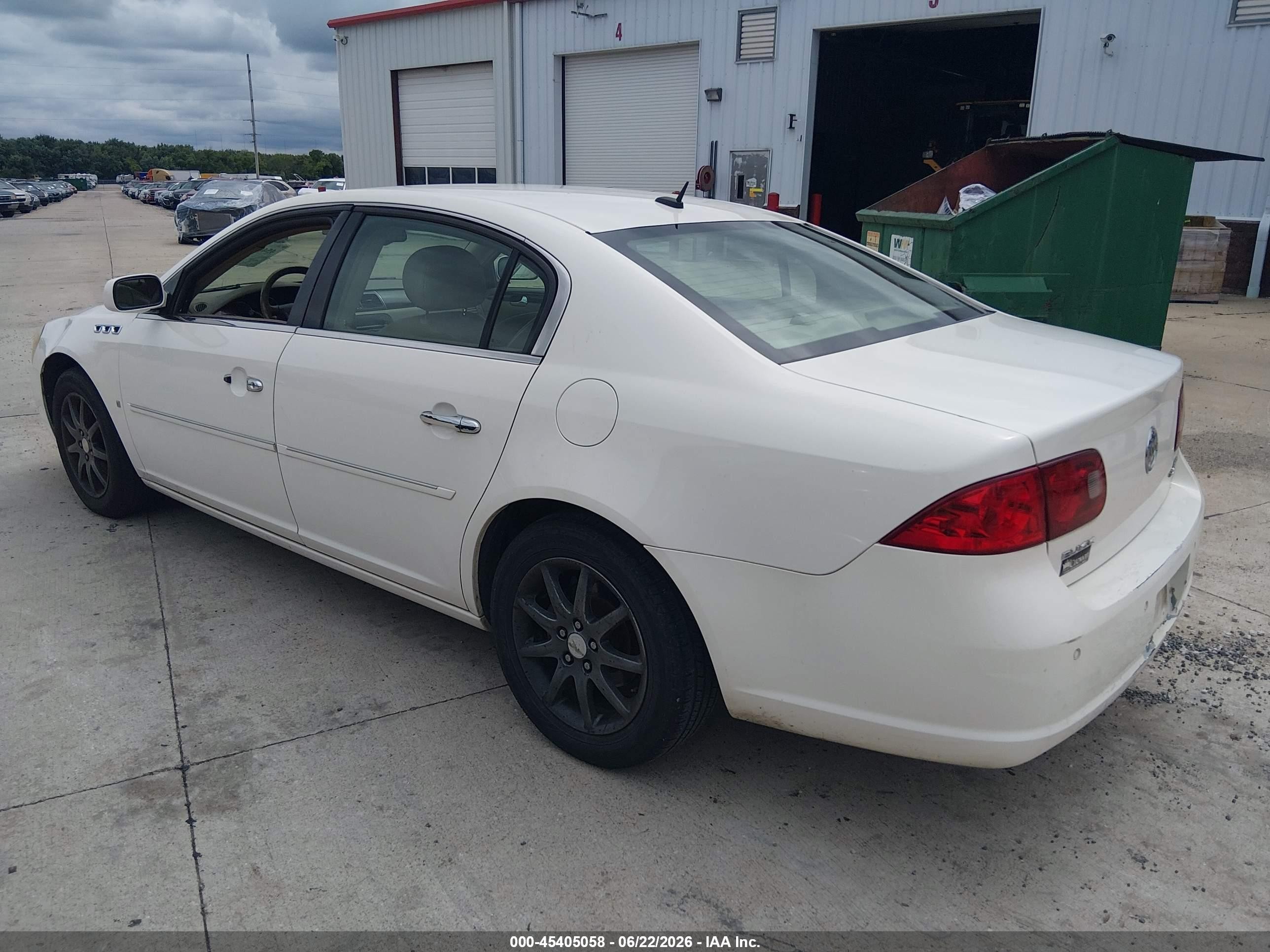 2006 Buick Lucerne Cxl White vin: 1G4HD57216U142012