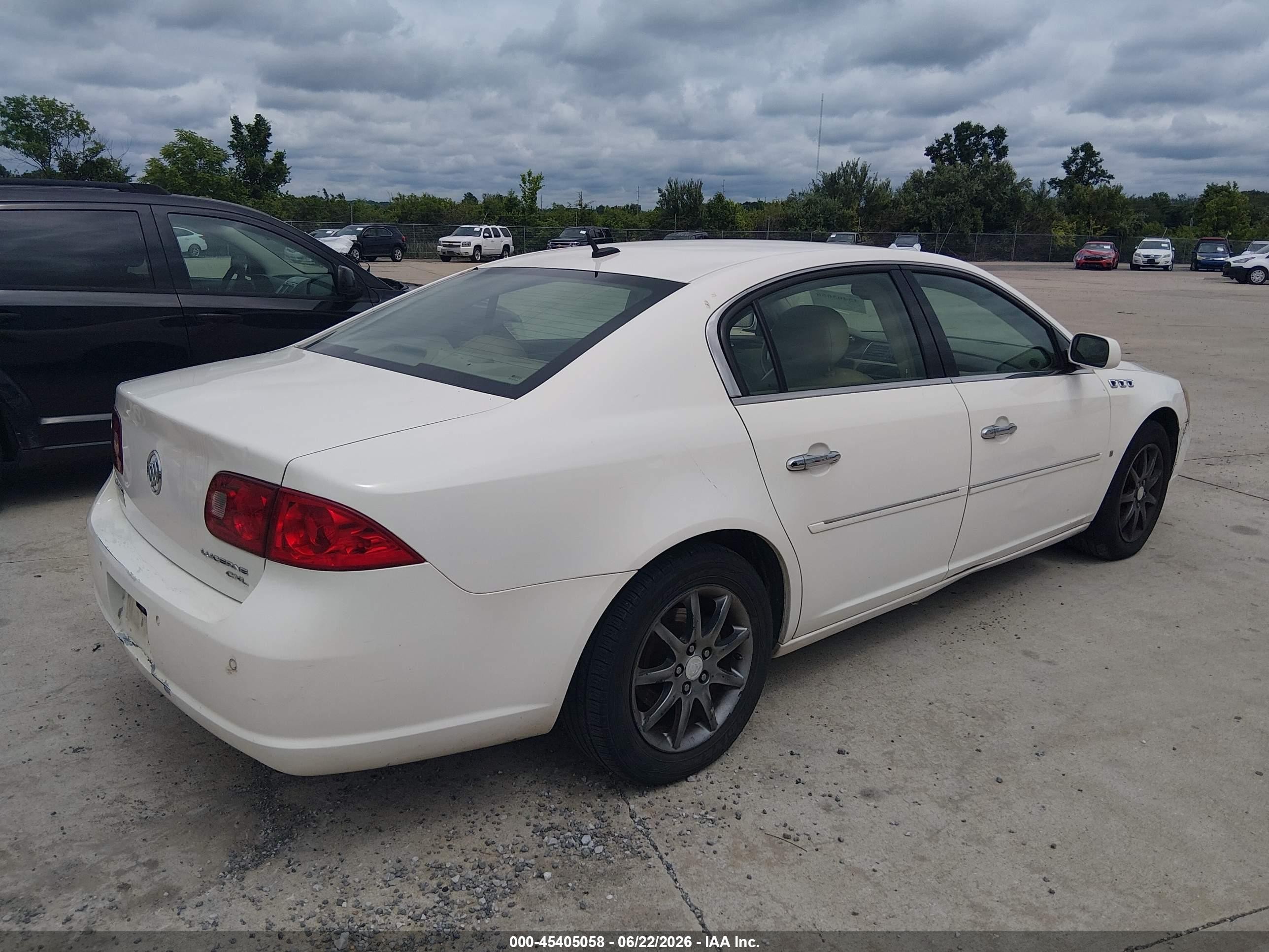 2006 Buick Lucerne Cxl White vin: 1G4HD57216U142012