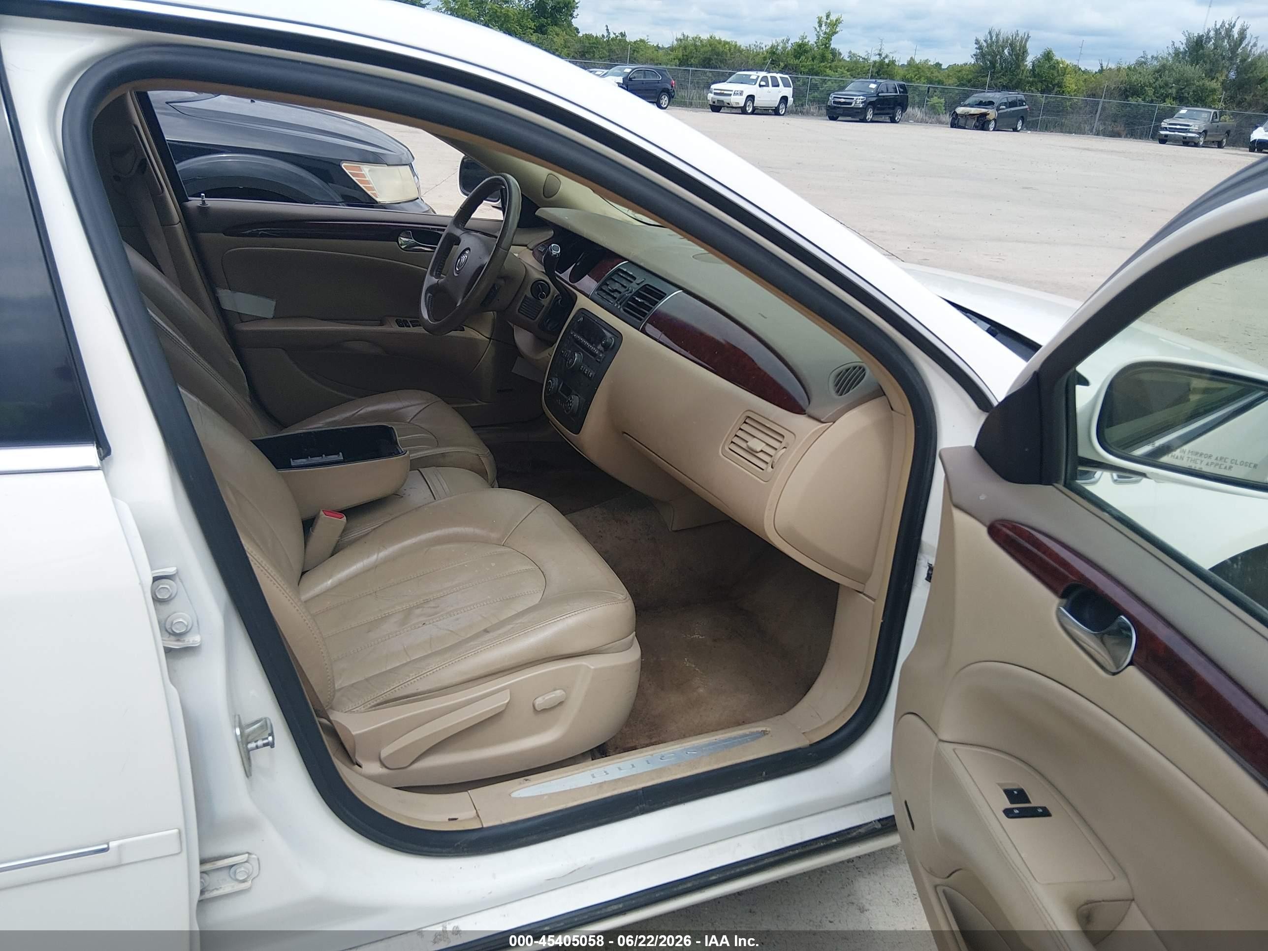 2006 Buick Lucerne Cxl White vin: 1G4HD57216U142012