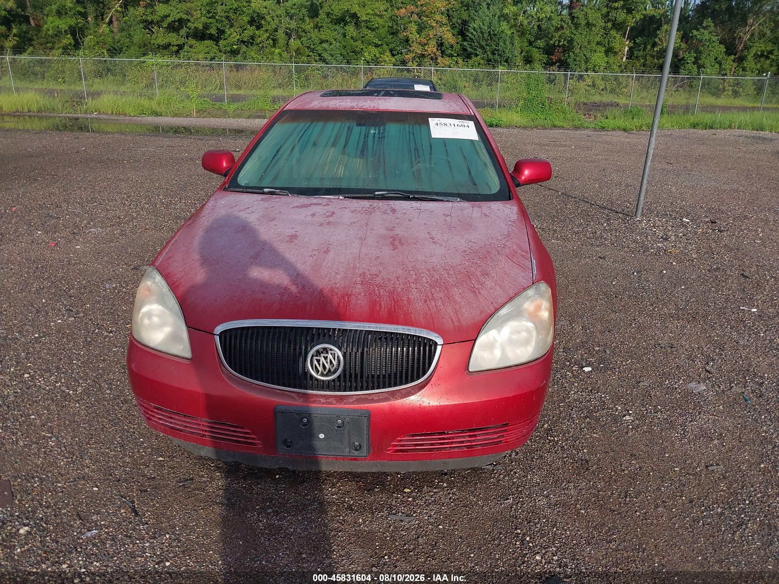 2006 Buick Lucerne Cxl Red vin: 1G4HD57216U178430