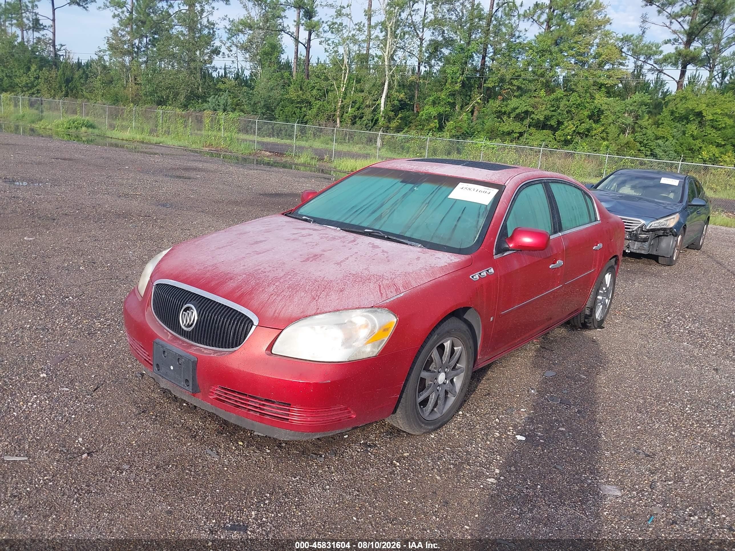 2006 Buick Lucerne Cxl Red vin: 1G4HD57216U178430