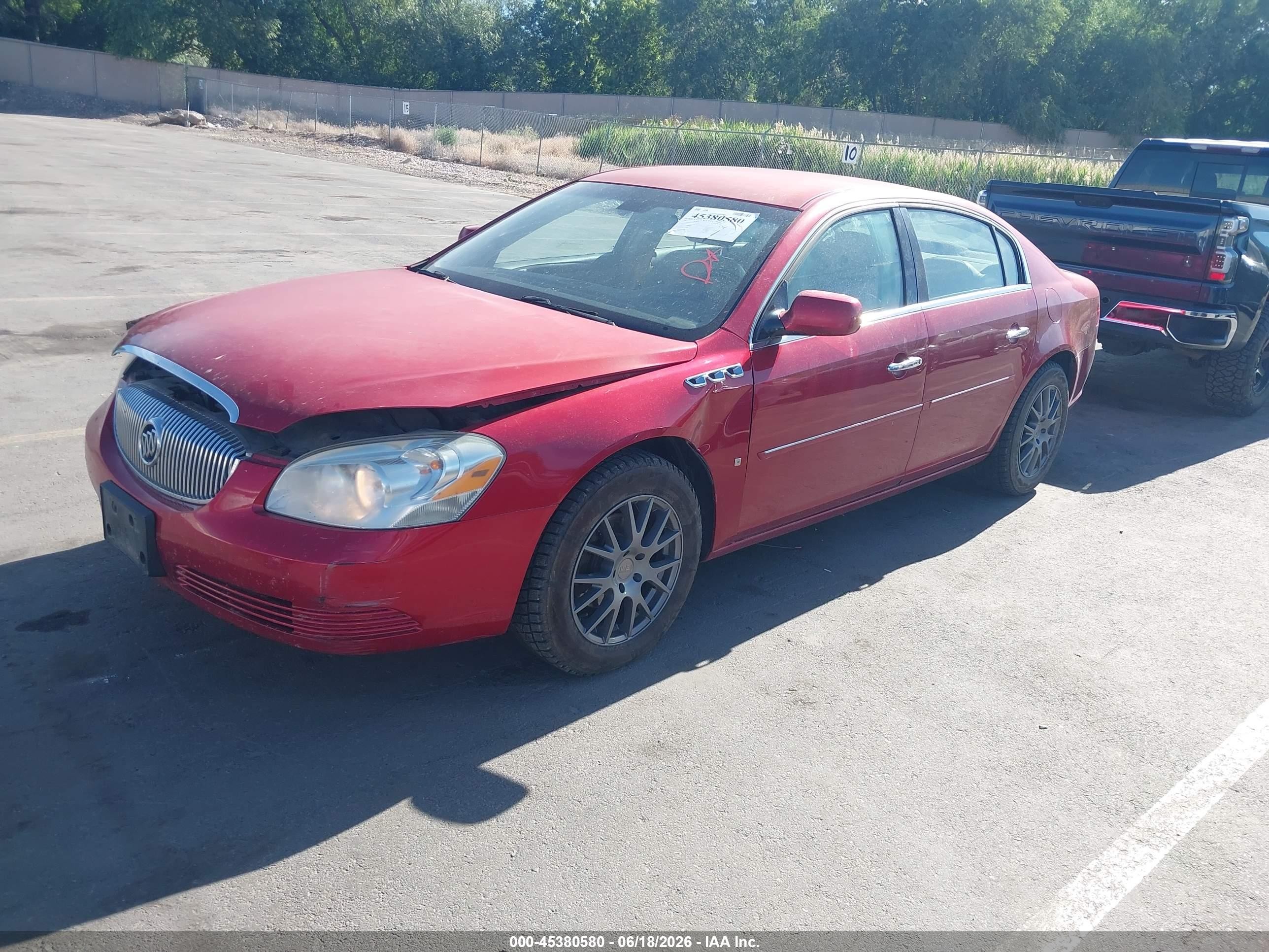 2007 Buick Lucerne Cxl Красный vin: 1G4HD57217U144957