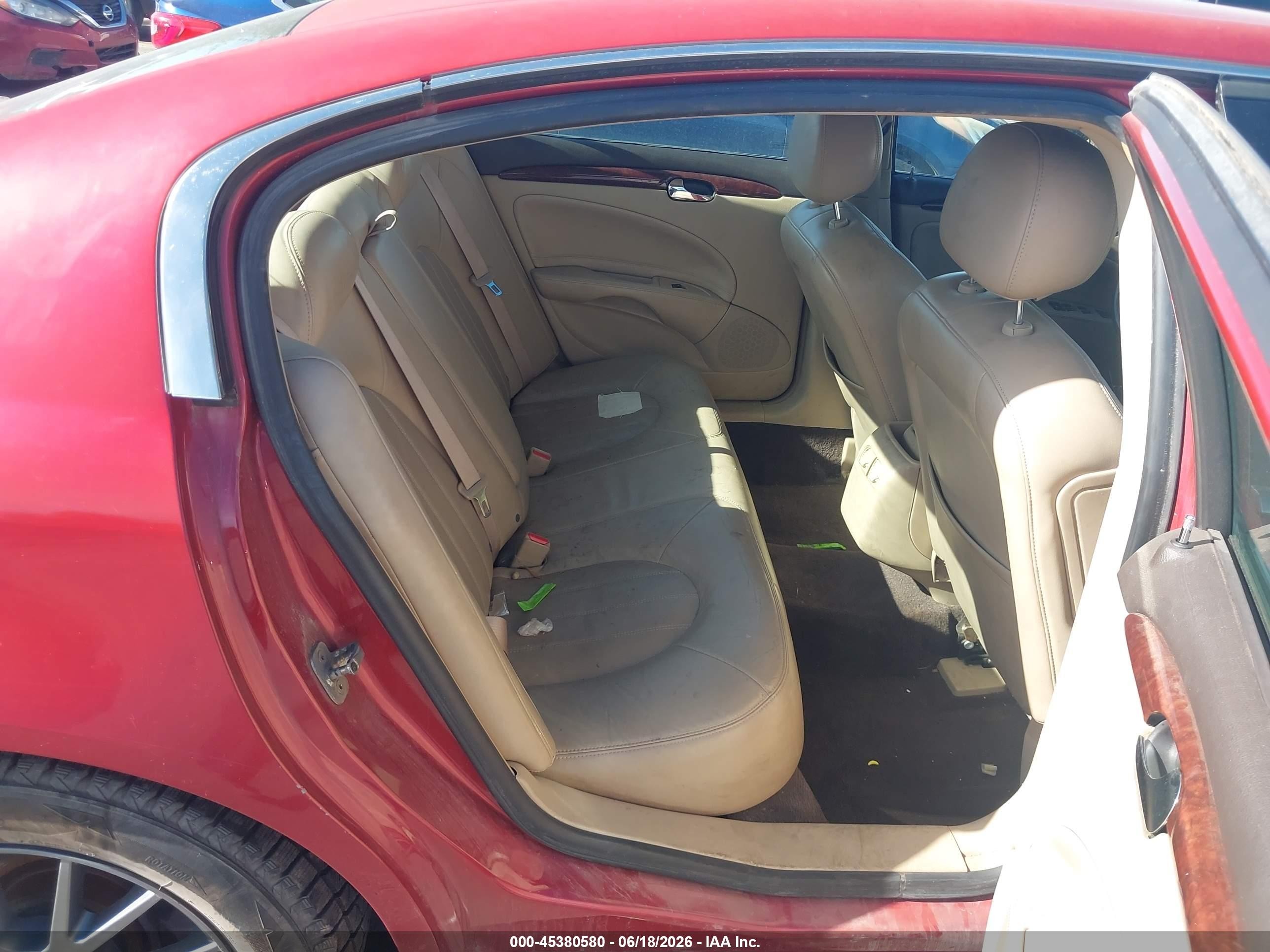 2007 Buick Lucerne Cxl Красный vin: 1G4HD57217U144957