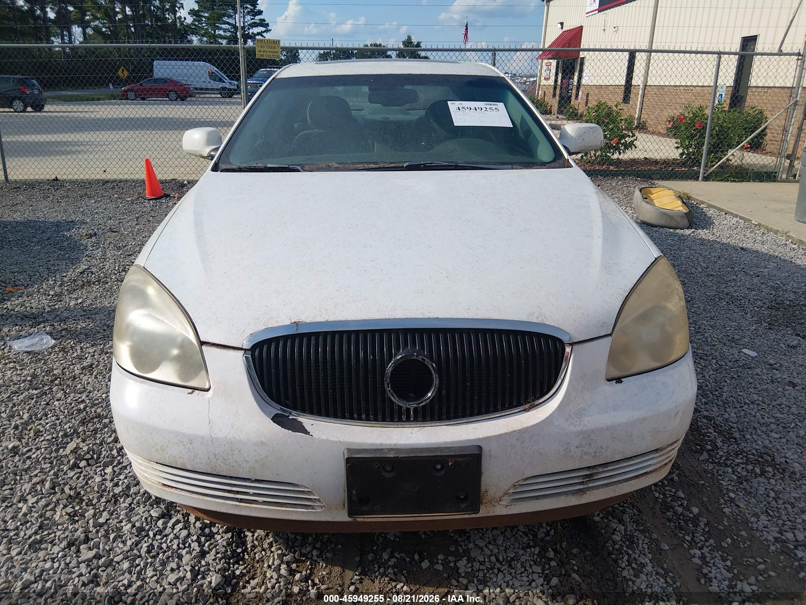 2007 Buick Lucerne Cxl White vin: 1G4HD57217U220502