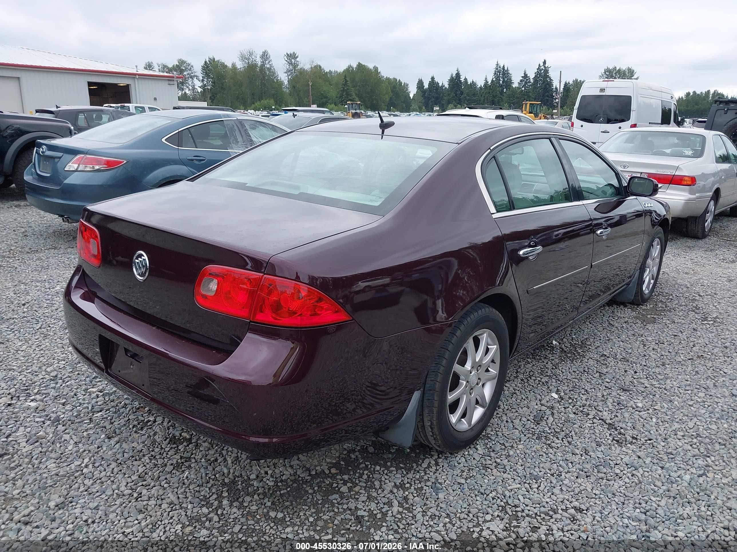 2008 Buick Lucerne Cxl Темно-бордовый vin: 1G4HD57218U122555