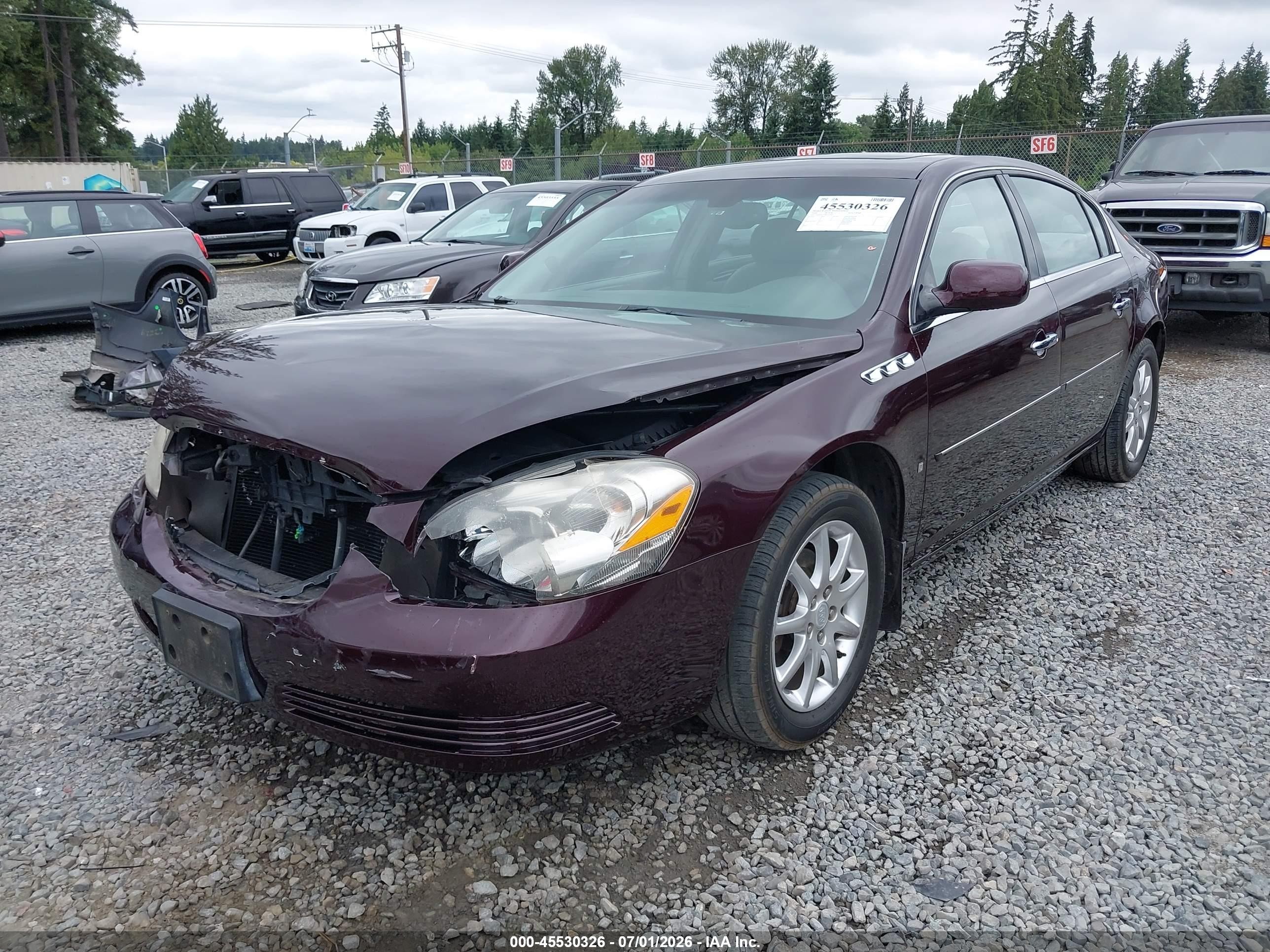 2008 Buick Lucerne Cxl Темно-бордовый vin: 1G4HD57218U122555