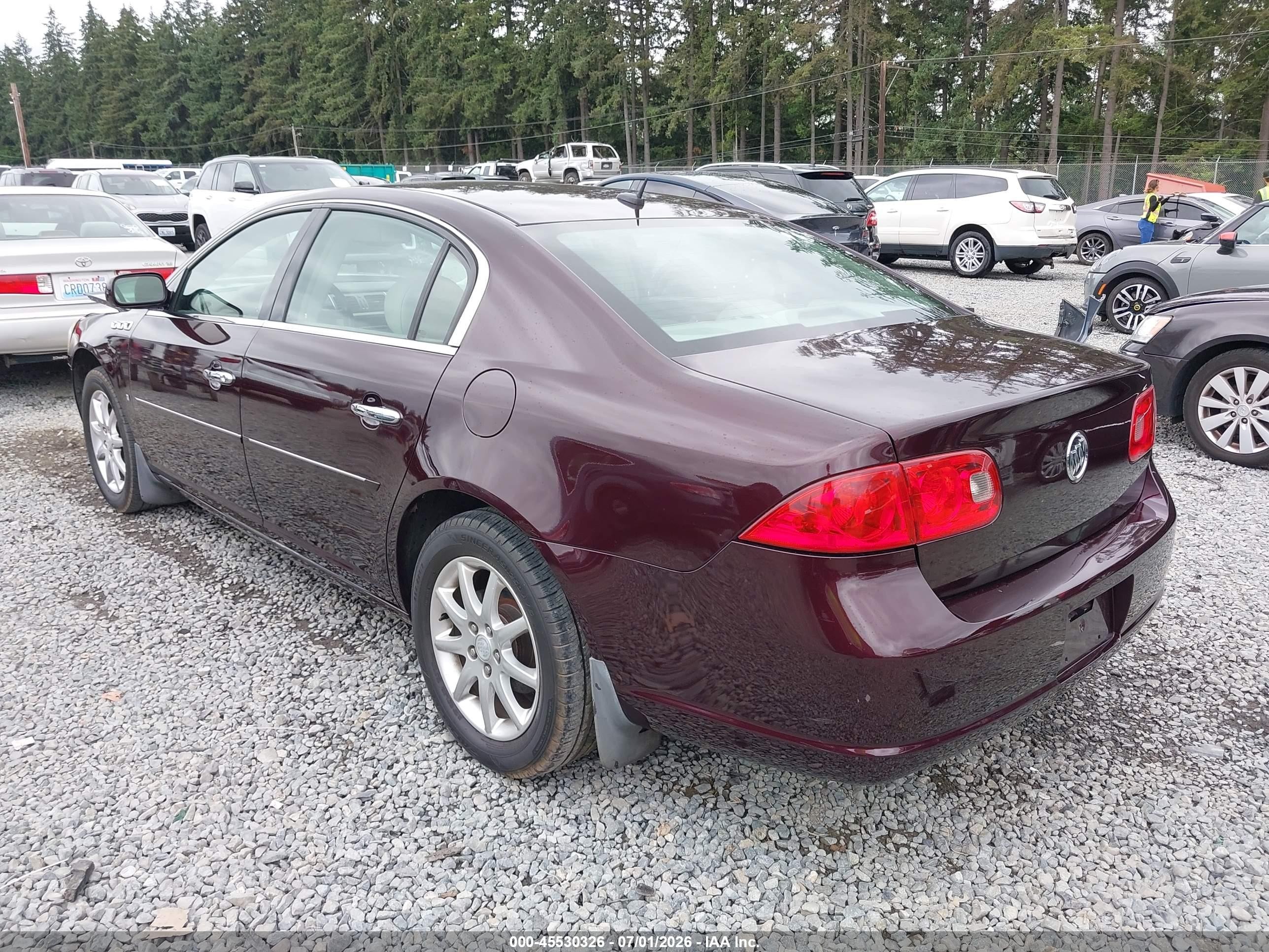 2008 Buick Lucerne Cxl Темно-бордовый vin: 1G4HD57218U122555