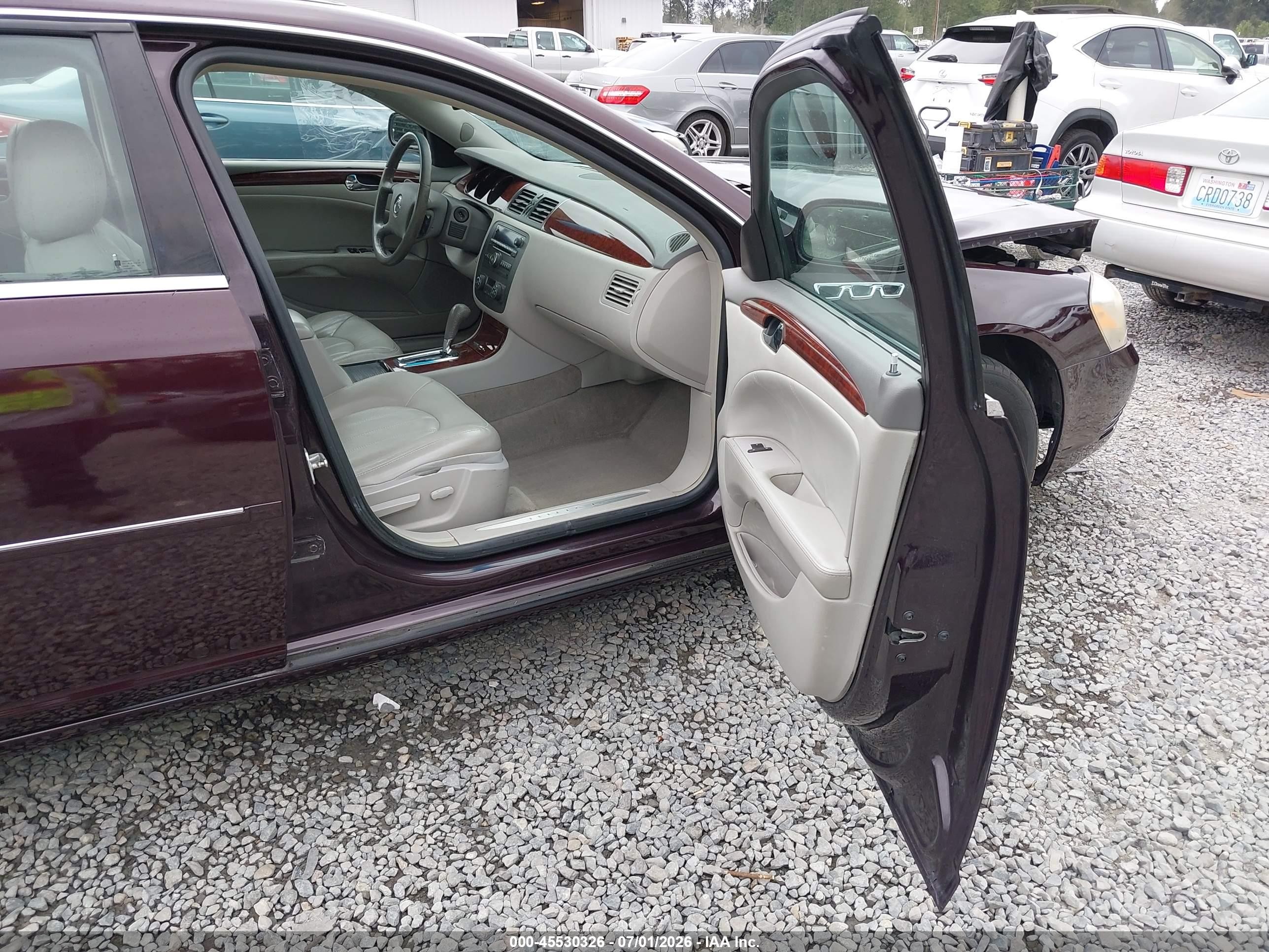 2008 Buick Lucerne Cxl Темно-бордовый vin: 1G4HD57218U122555