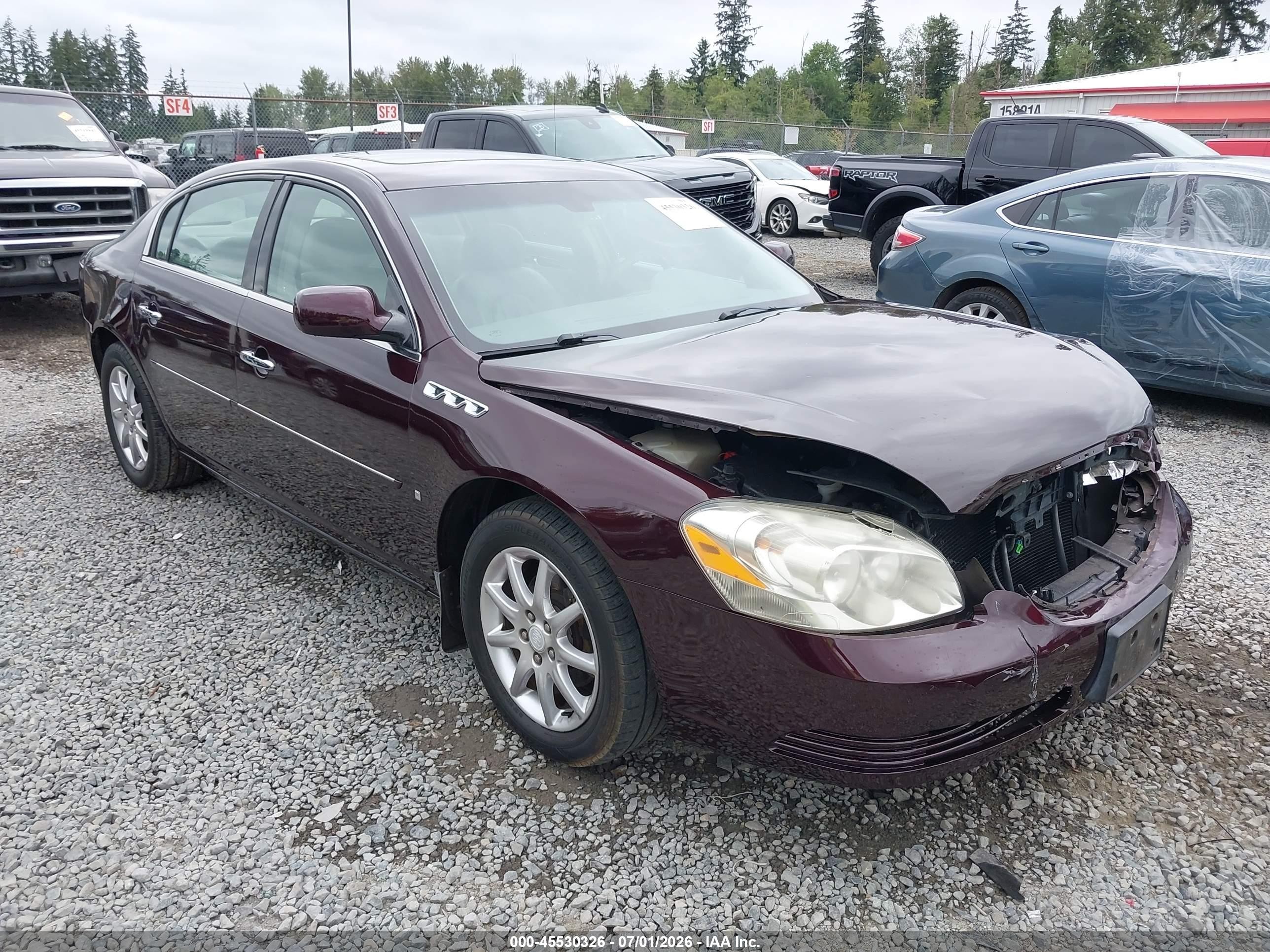 2008 Buick Lucerne Cxl Maroon vin: 1G4HD57218U122555
