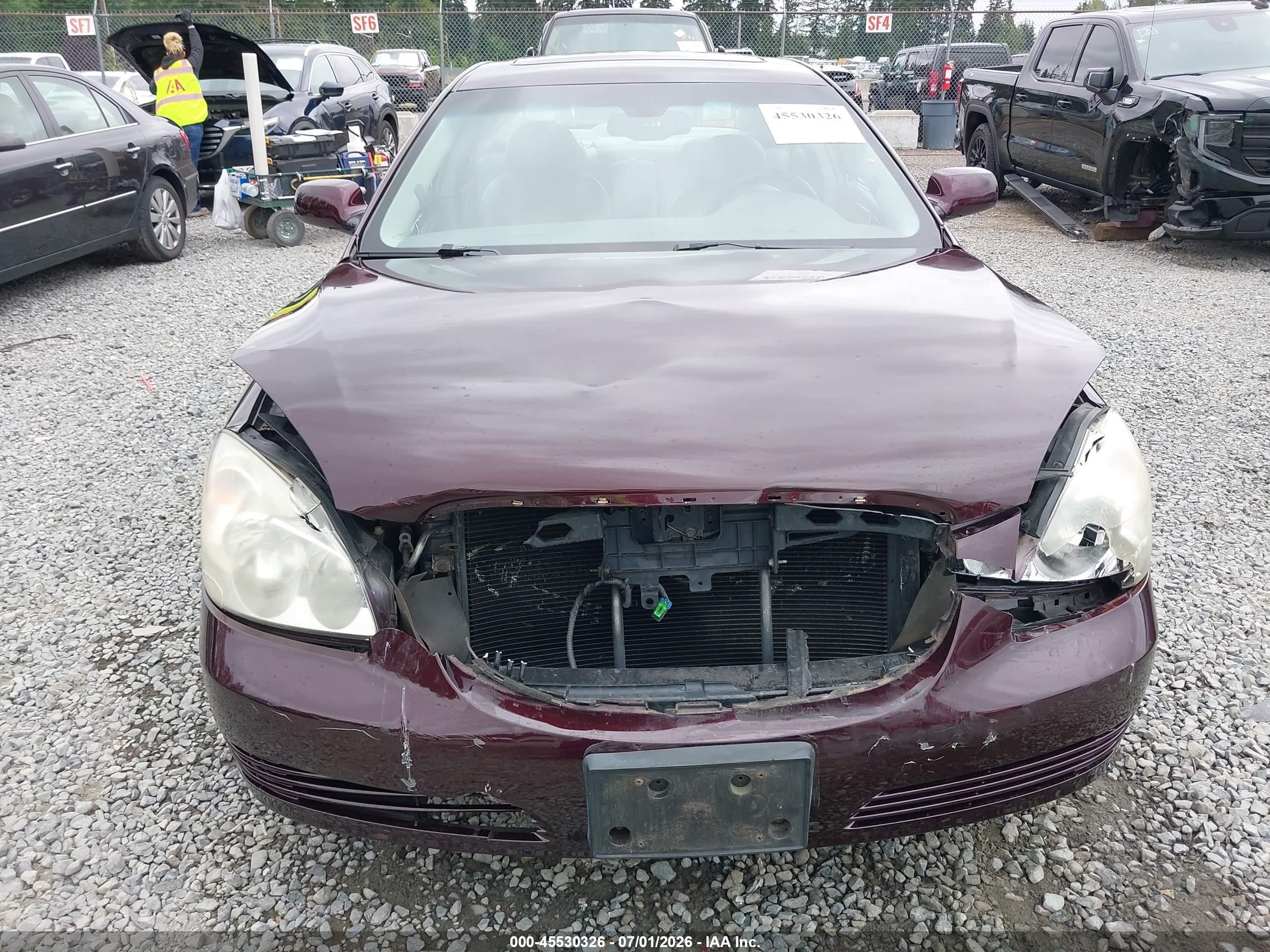 2008 Buick Lucerne Cxl Темно-бордовый vin: 1G4HD57218U122555