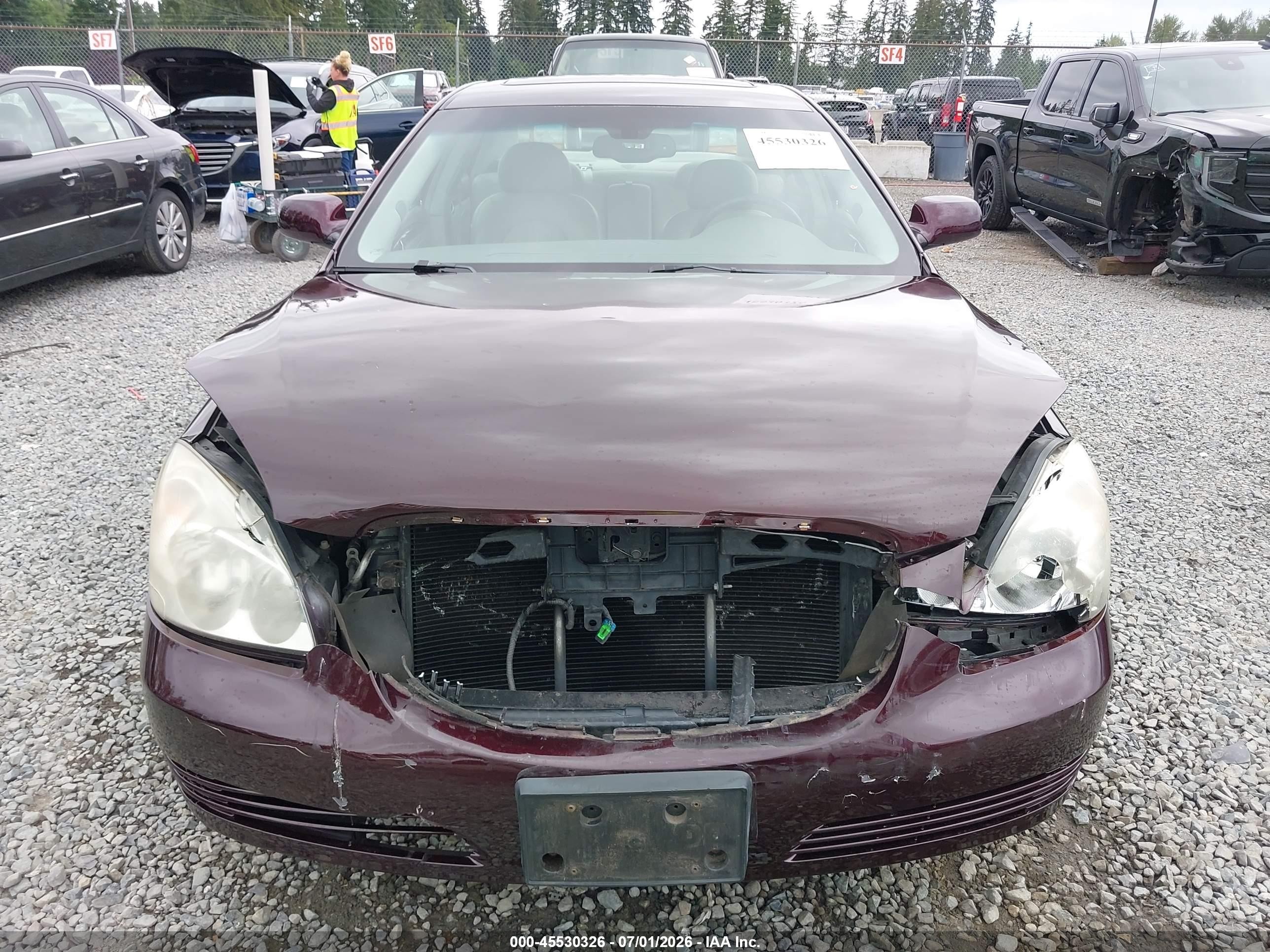 2008 Buick Lucerne Cxl Темно-бордовый vin: 1G4HD57218U122555