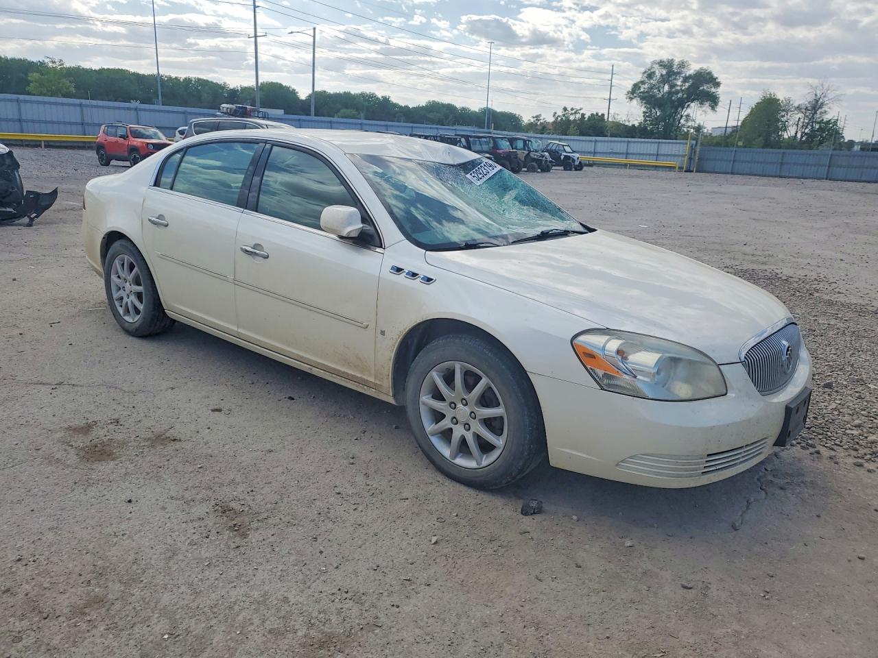 2008 Buick Lucerne Cxl White vin: 1G4HD57218U126749