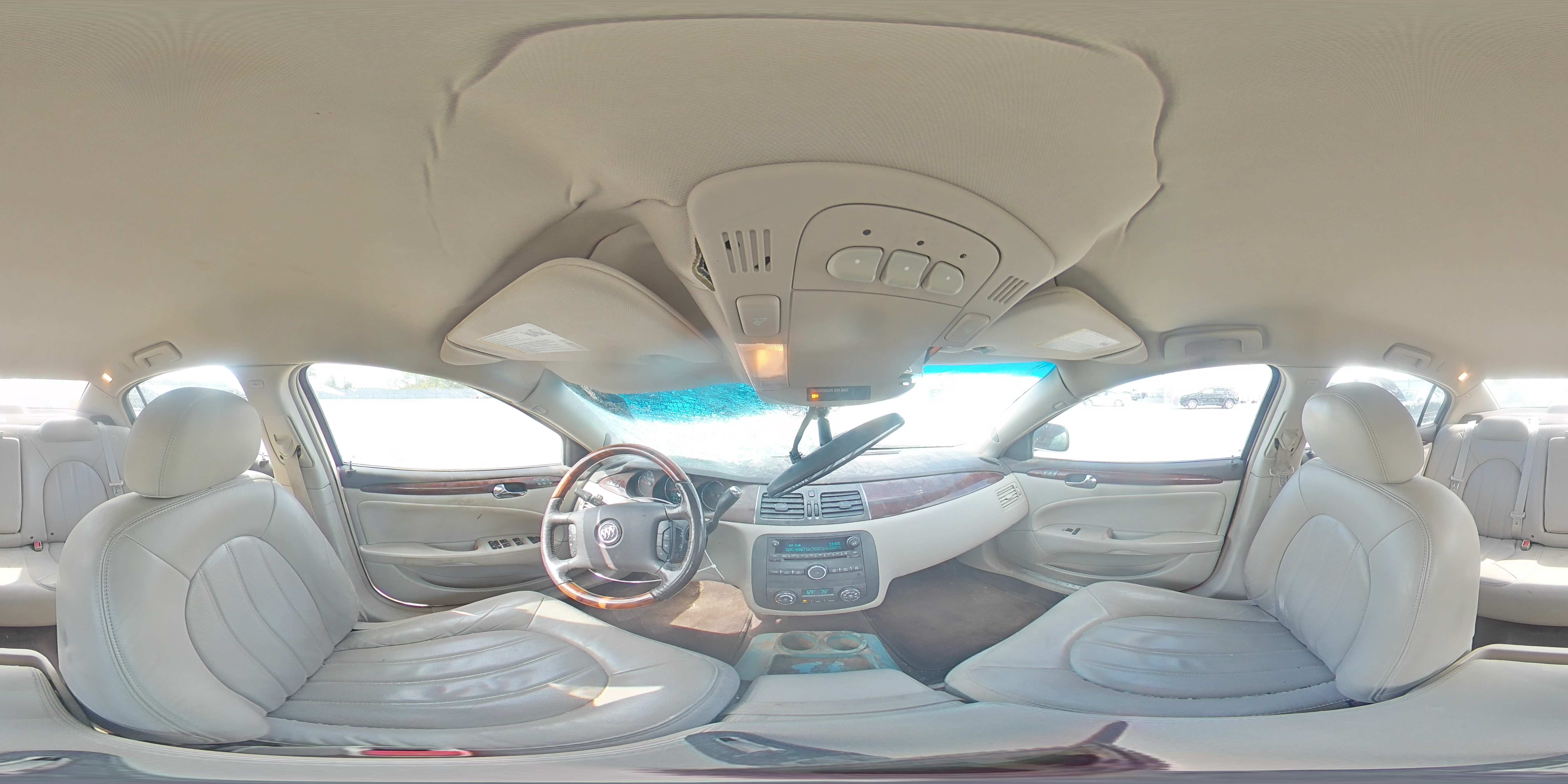 2008 Buick Lucerne Cxl White vin: 1G4HD57218U126749