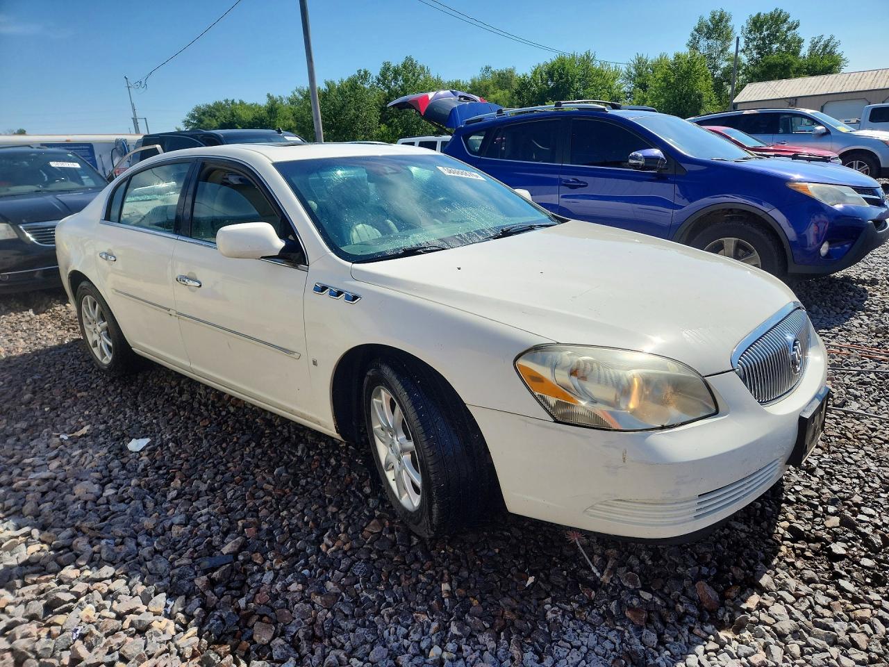 2008 Buick Lucerne Cxl White vin: 1G4HD57218U127867