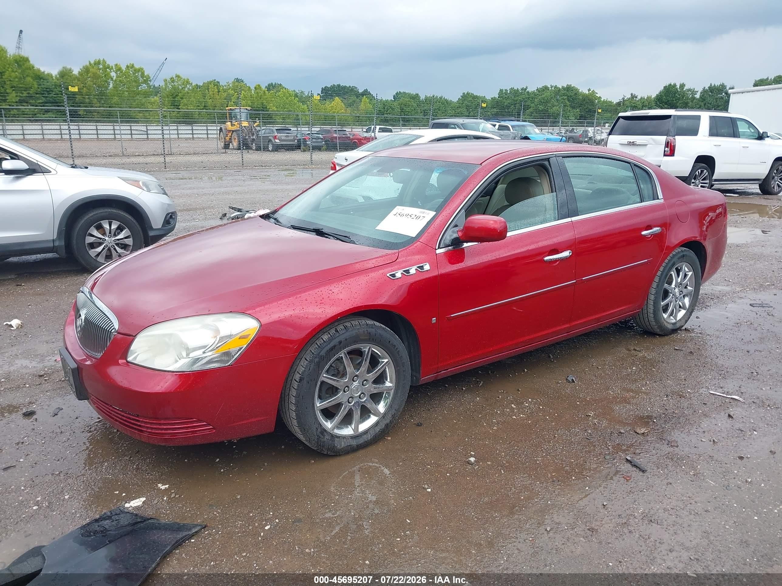 2008 Buick Lucerne Cxl Красный vin: 1G4HD57218U147133