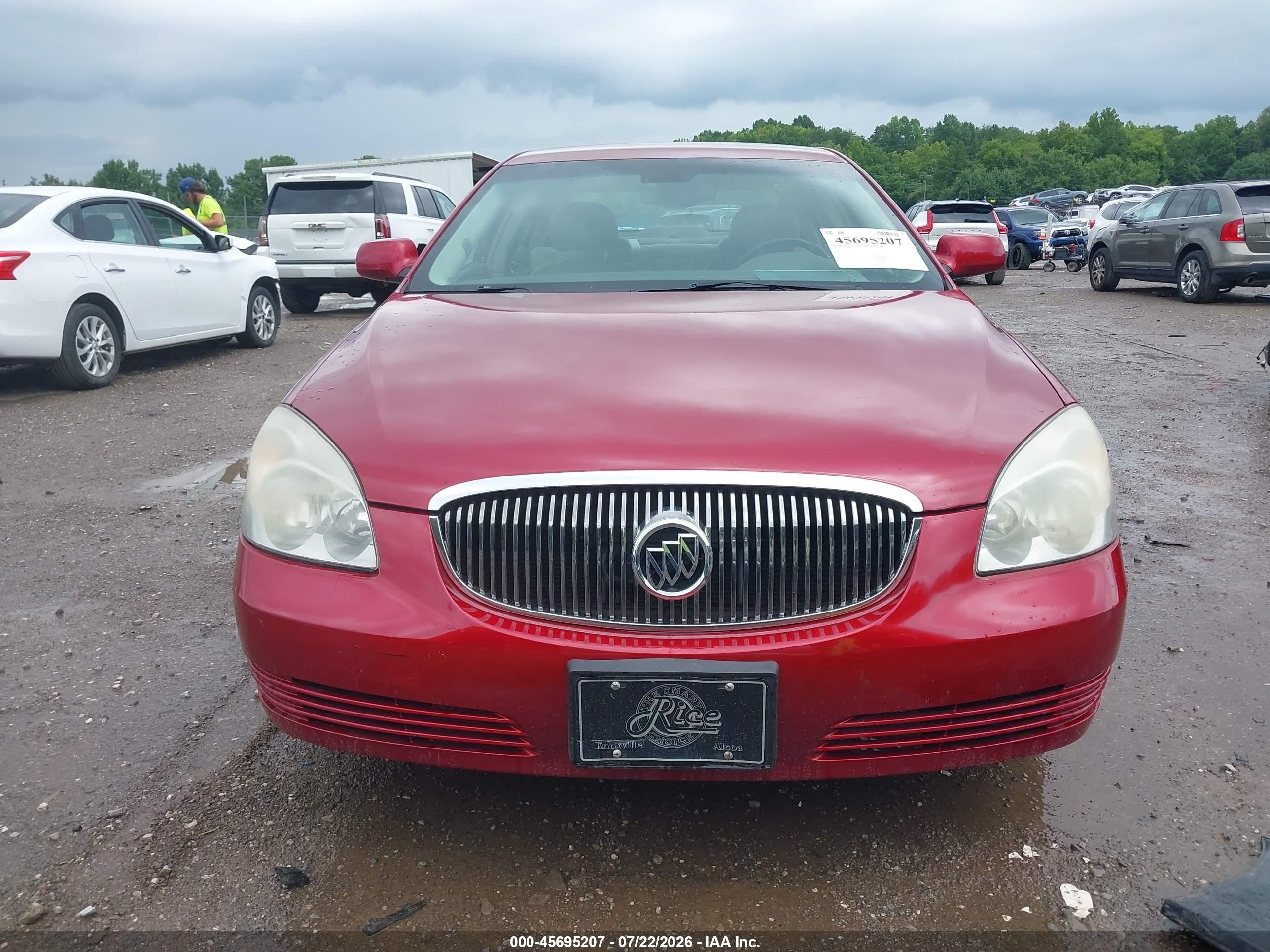2008 Buick Lucerne Cxl Красный vin: 1G4HD57218U147133
