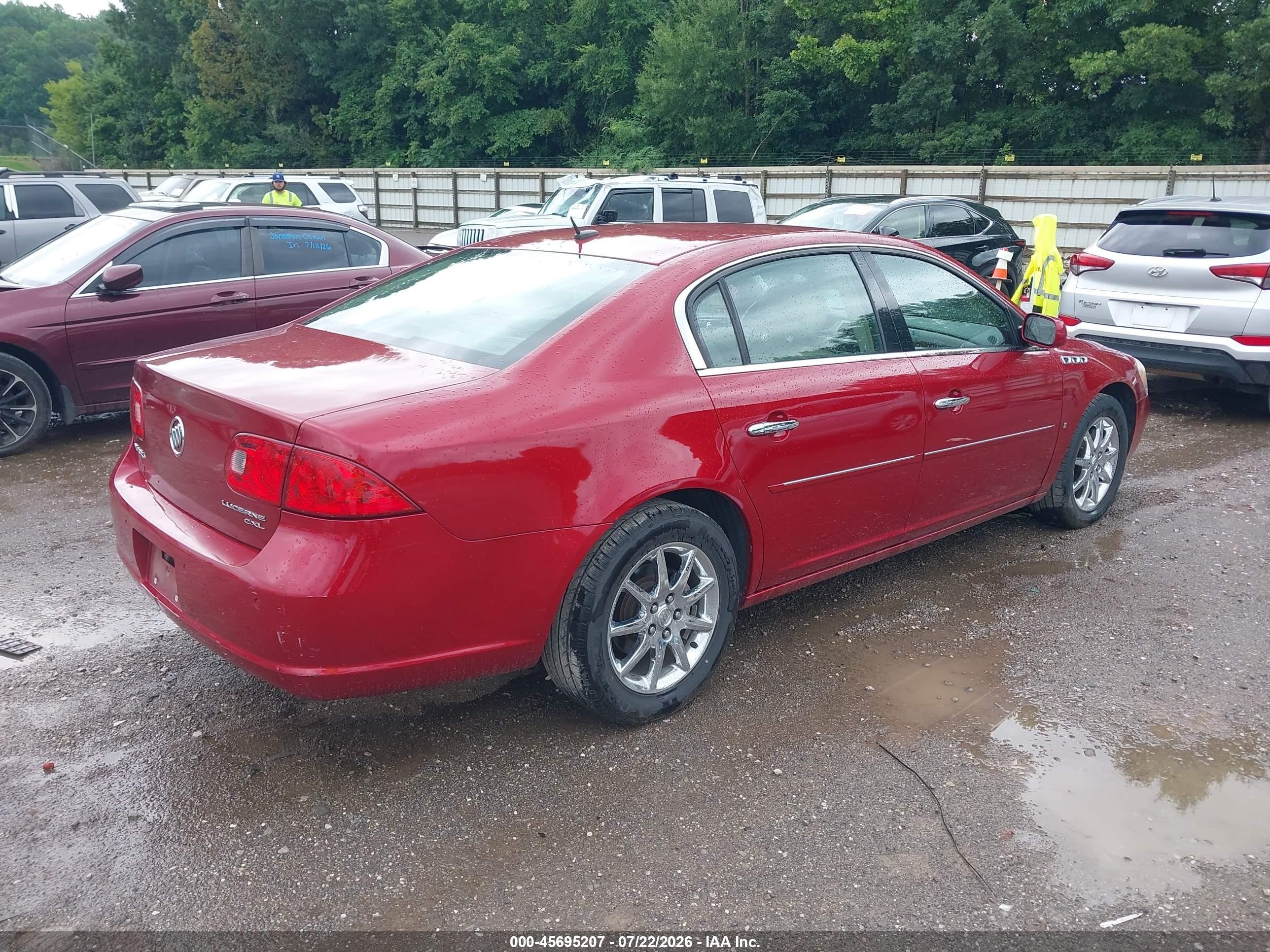2008 Buick Lucerne Cxl Красный vin: 1G4HD57218U147133