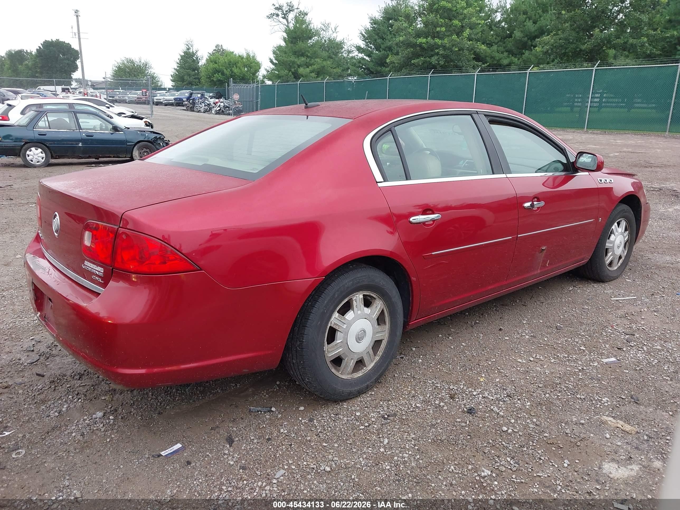 2008 Buick Lucerne Cxl Burgundy vin: 1G4HD57218U157144